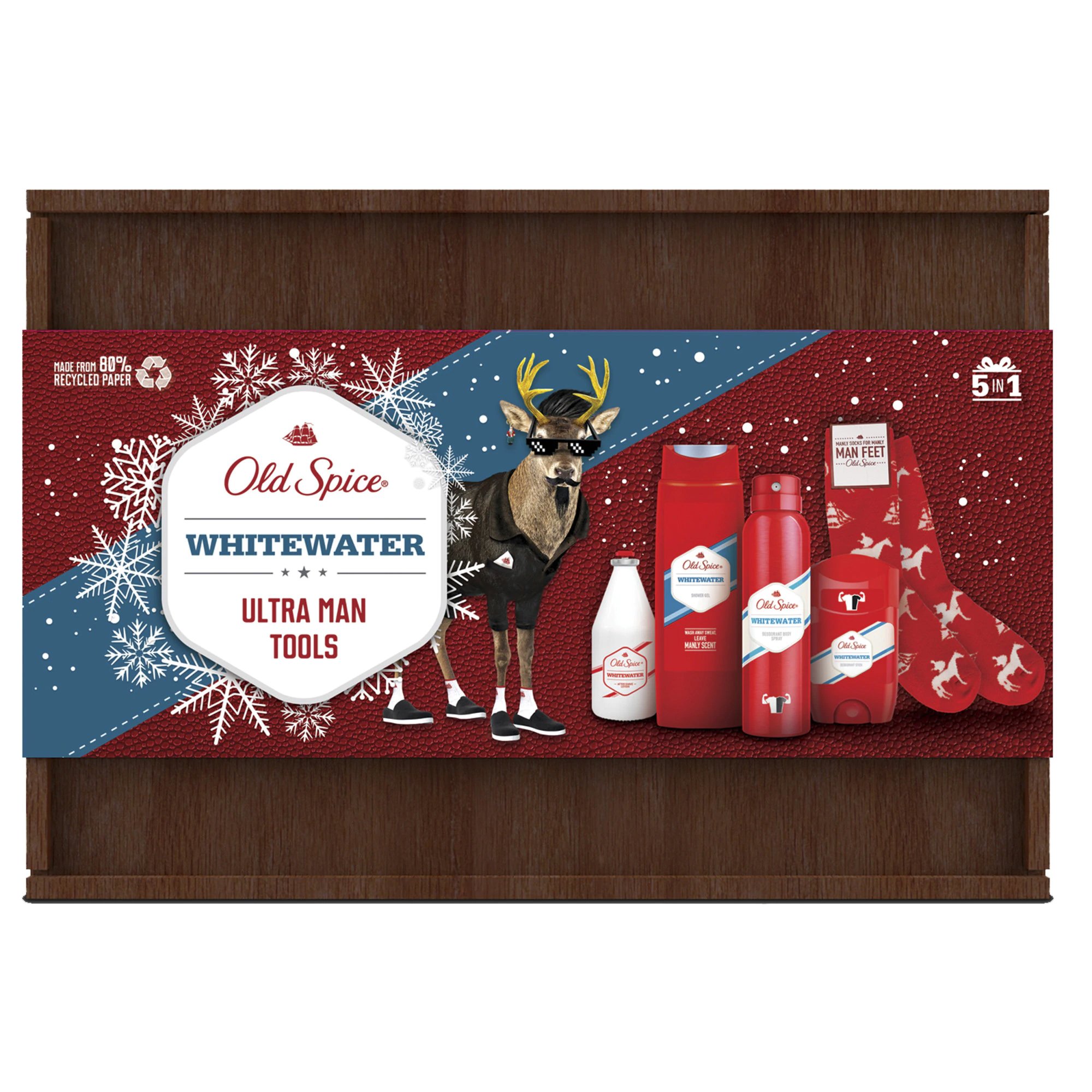 Old Spice Πακέτο Προσφοράς Xmas Whitewater Set Σετ Πλήρους Περιποίησης για τον Άνδρα σε Συσκευασία Δώρου