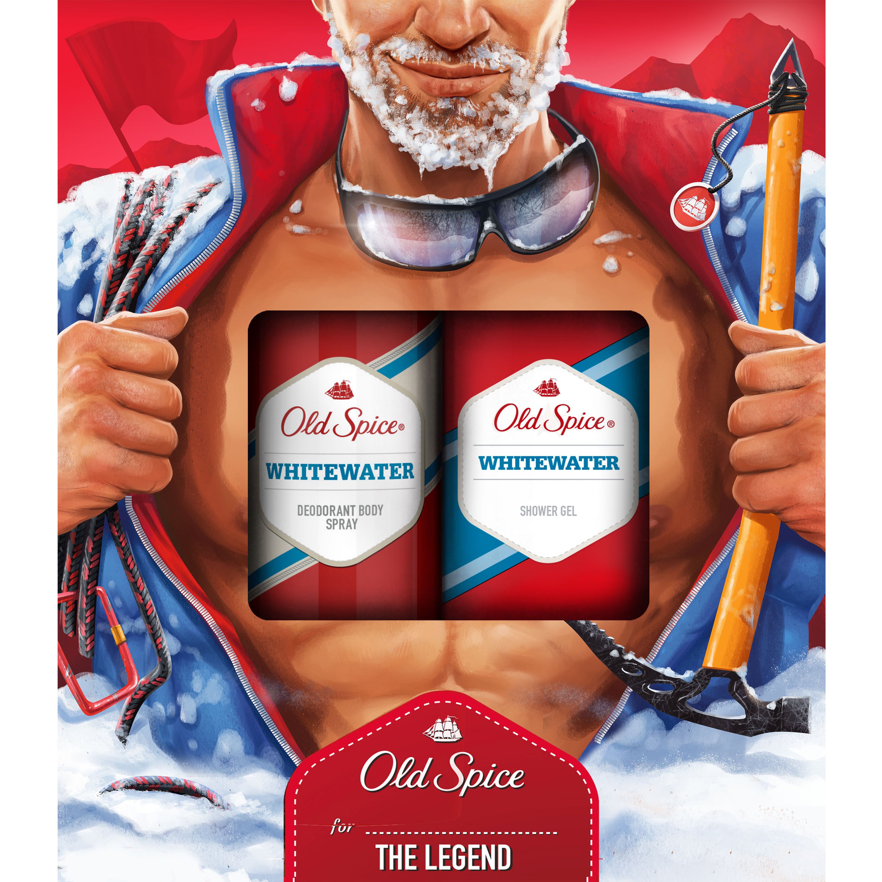 Old Spice Gift Box Alpinist Whitewater Deodorant Body Spray 150ml & Shower Gel 250ml