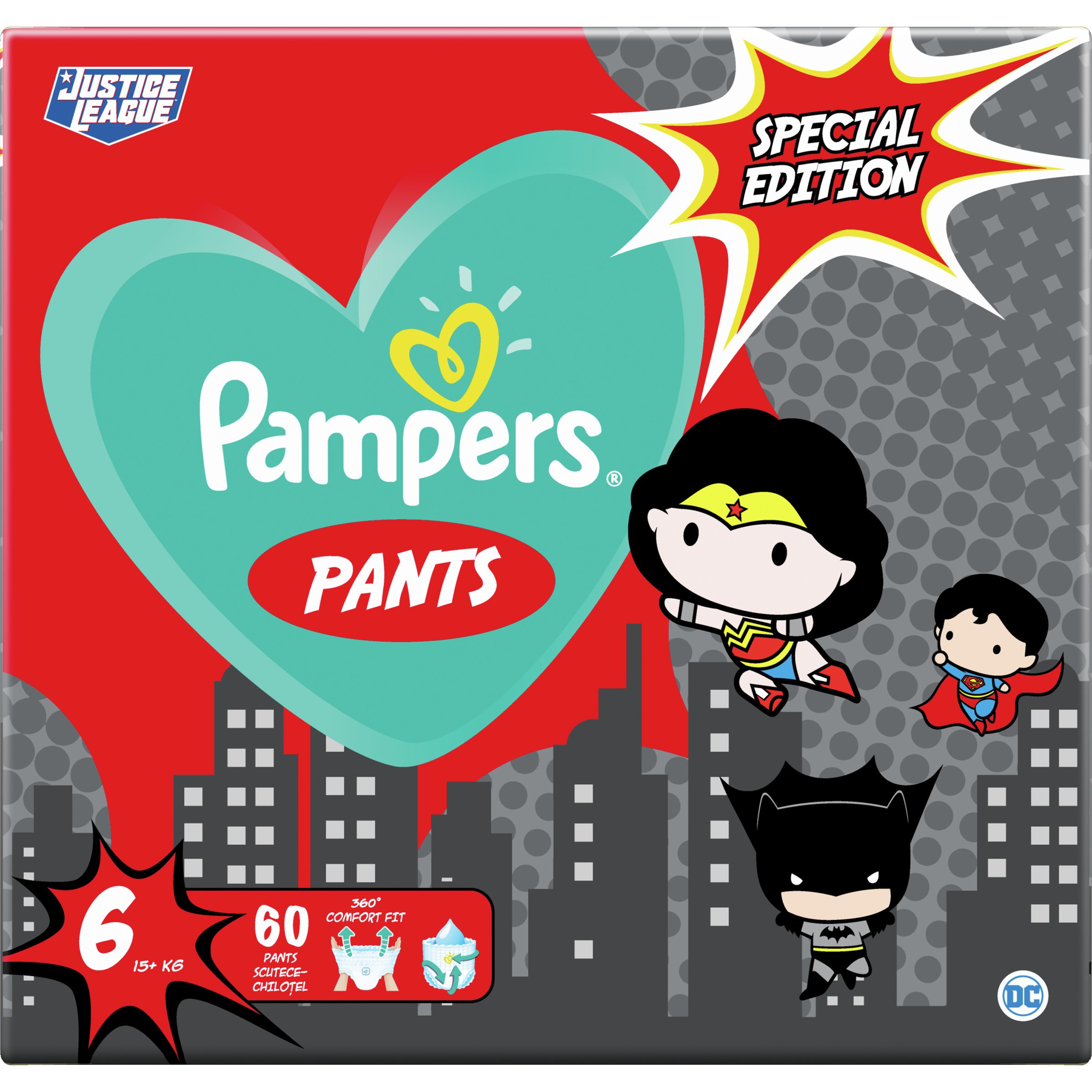 Pampers Pants Special Edition Warner Bros Νο6 (15+kg) 60 πάνες