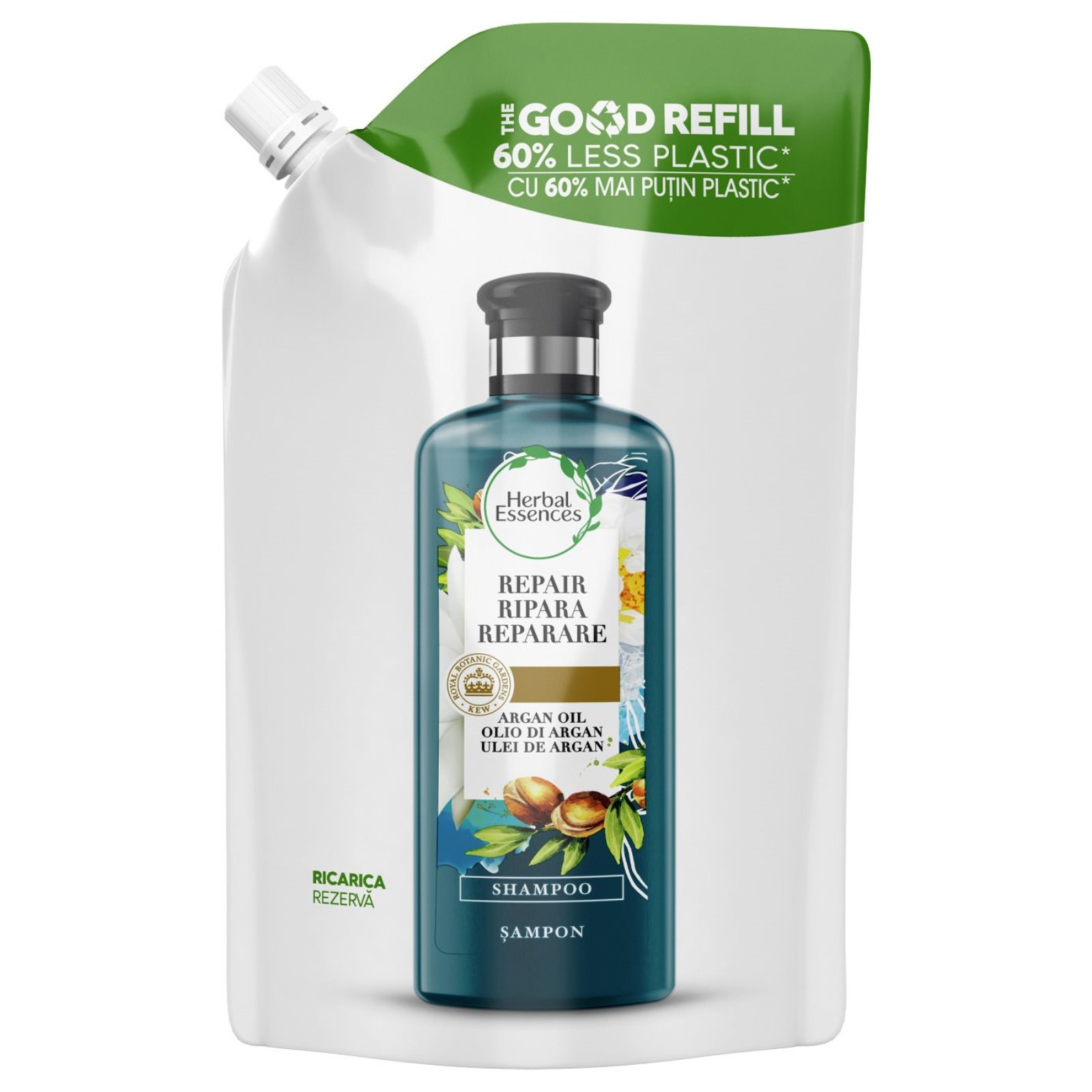 Herbal Essences Repair Shampoo Argan Oil of Morocco Refill Σαμπουάν με Λάδι Argan για Αναδόμηση 480ml