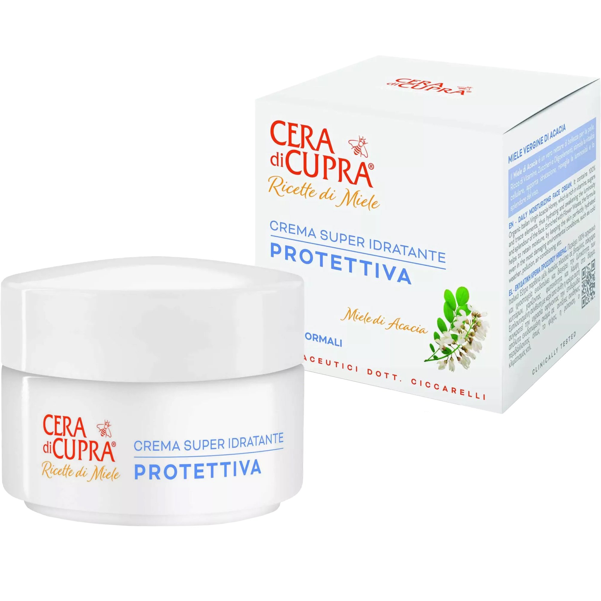 Cera di Cupra Cera di Cupra Honey Recipies Protective Ultra Moisturizing Cream Ενυδατική Κρέμα Προσώπου με Μέλι Ακακίας για Κανονικές Επιδερμίδες 50ml