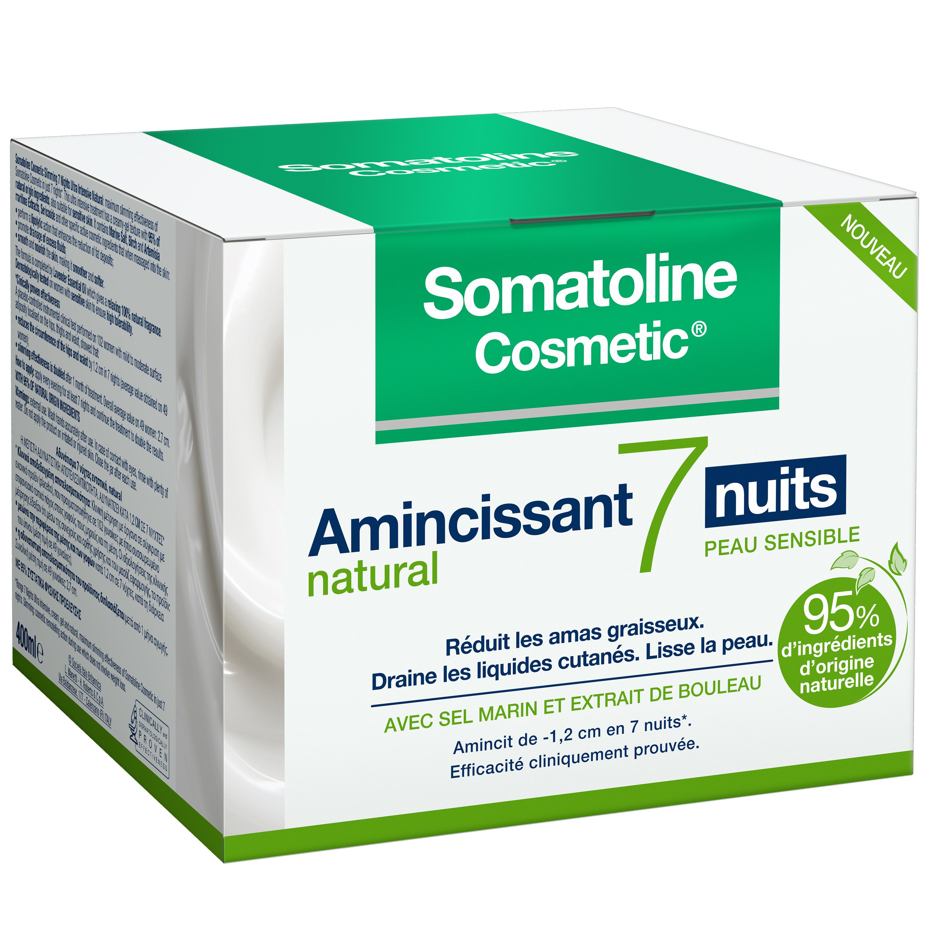 Somatoline Somatoline Cosmetic Slimming Natural 7 Nights Κρέμα Εντατικού Αδυνάτισματος σε 7 Νύχτες για Ευαίσθητες Επιδερμίδες 400ml
