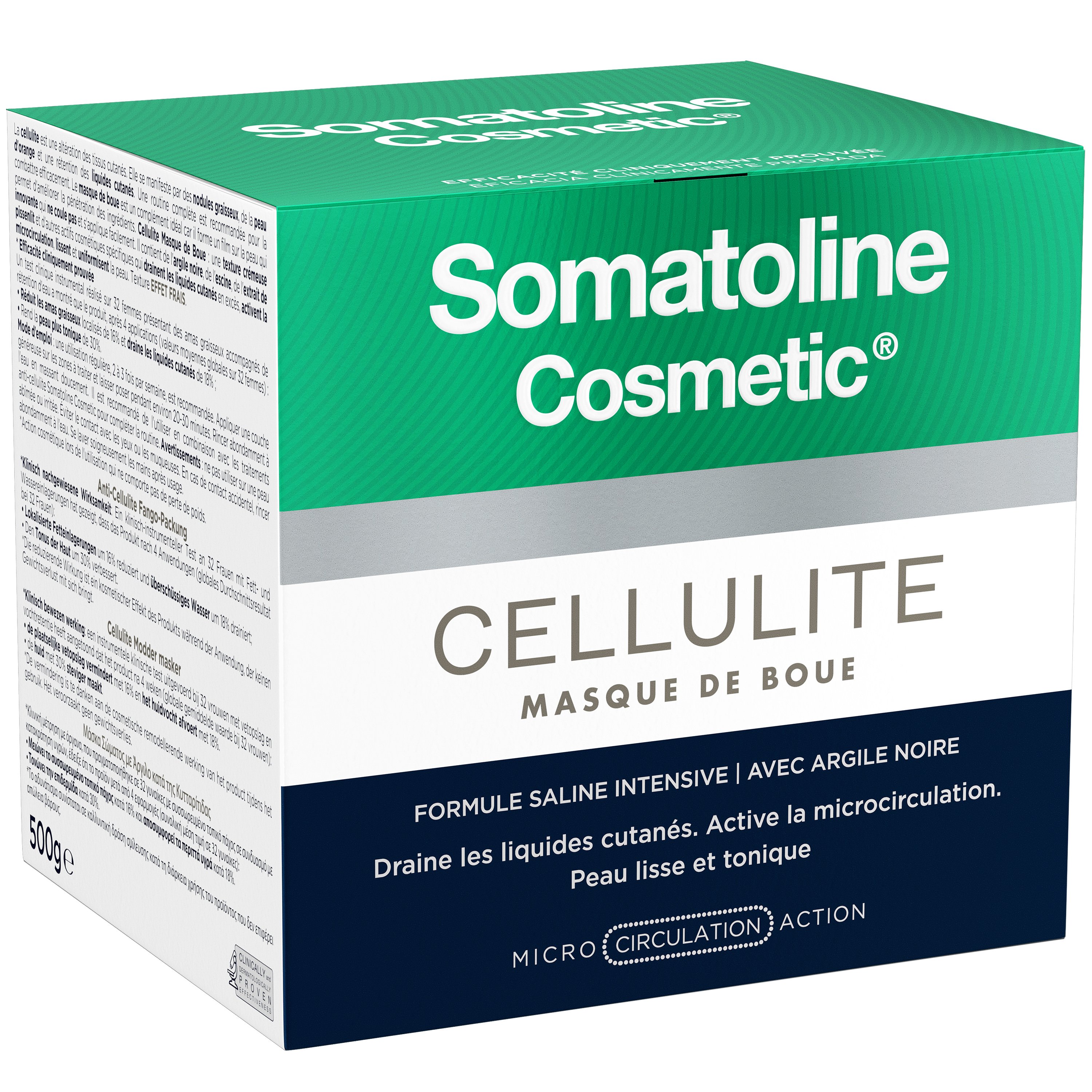 Somatoline Cosmetic Anti-Cellulite Mud Masque Μάσκα Σώματος με Άργιλο Κατά της Κυτταρίτιδας με Αποτέλεσμα Φρεσκάδας 500g