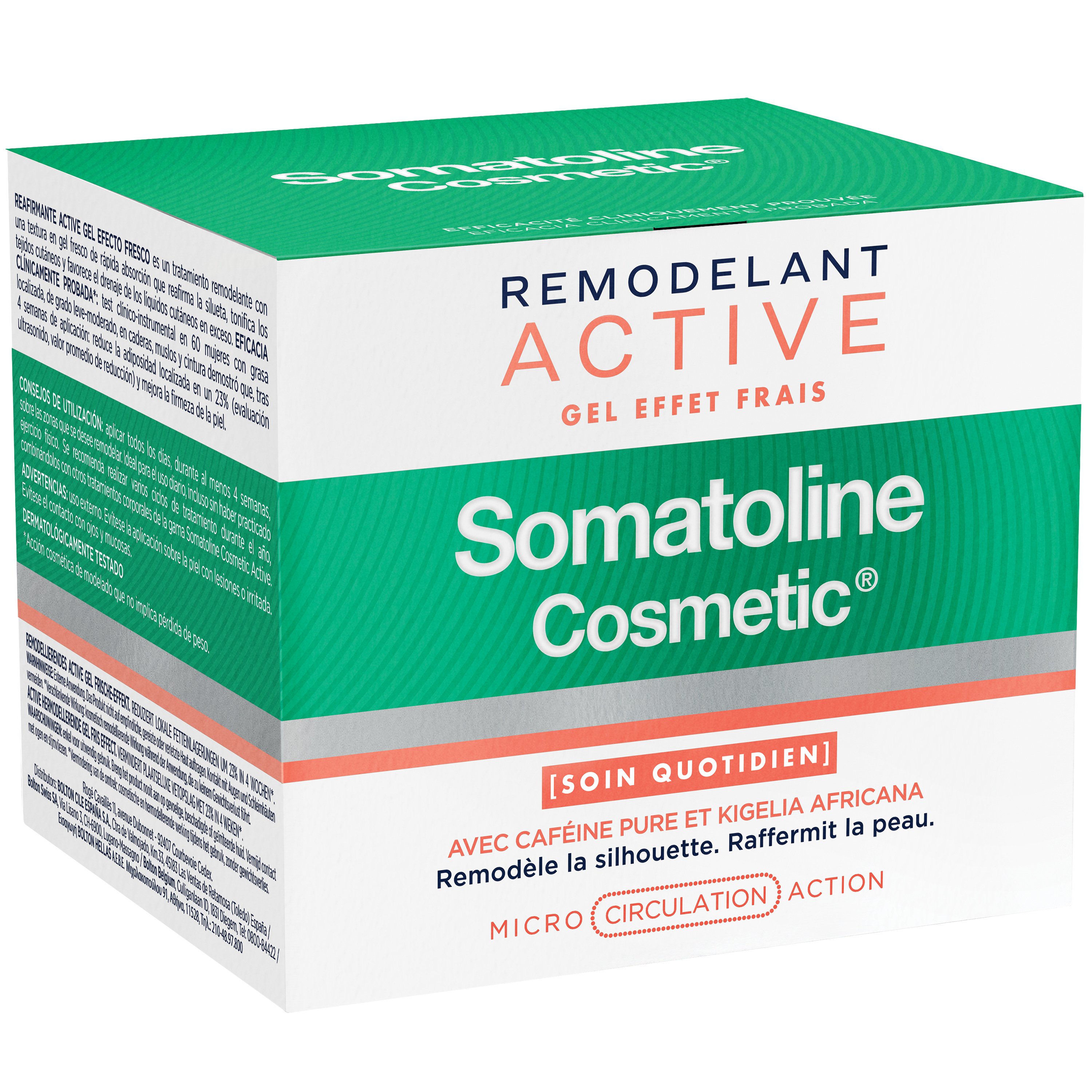 Somatoline Cosmetic Remodelant Active Fresh Effect Gel Αγωγή Σώματος για τη Μείωση του Συσσωρευμένου Τοπικού Πάχους, με Καφεΐνη 250ml