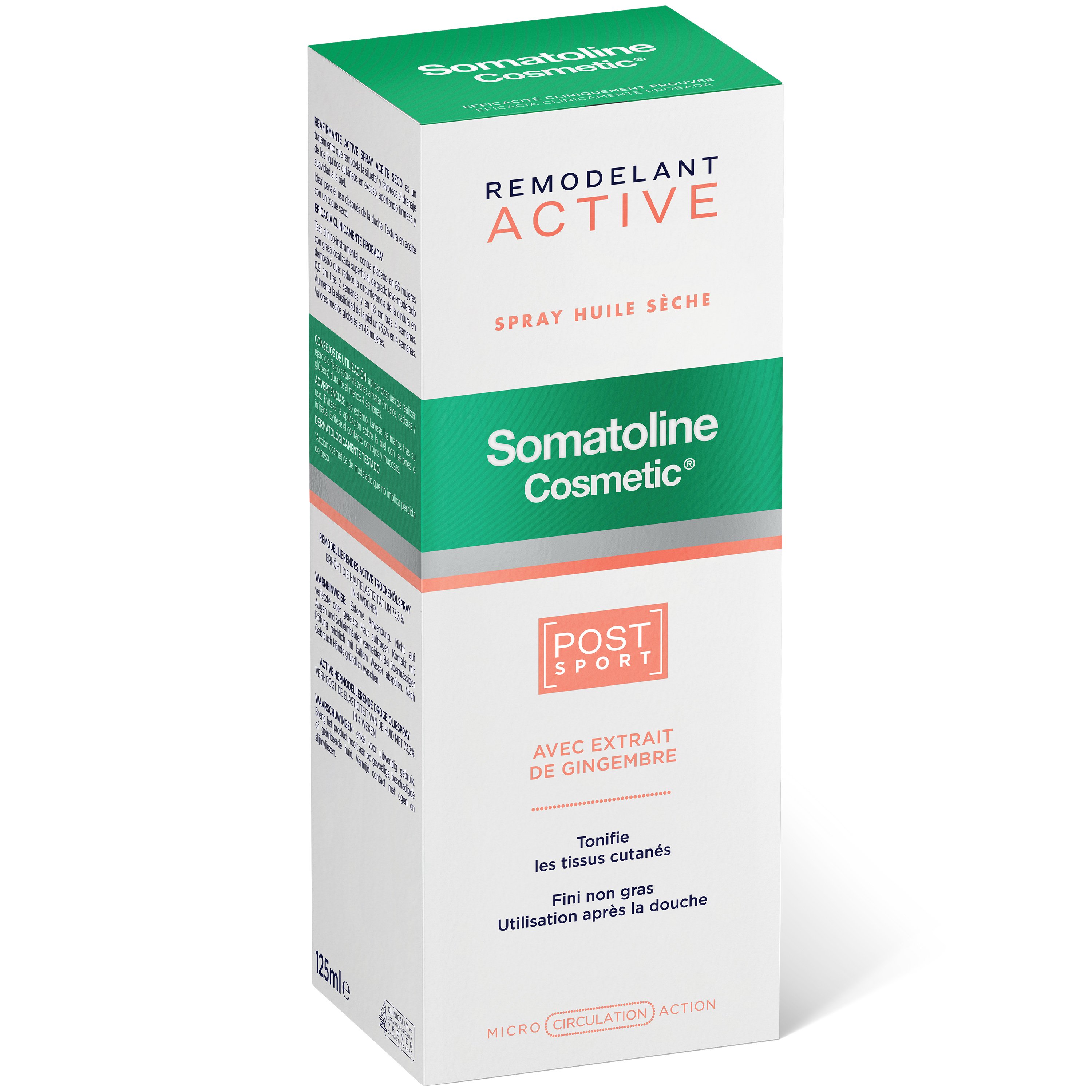 Somatoline Cosmetic Remodelant Active Post Sport Dry Oil Spray Αγωγή Σμίλευσης Σώματος, σε Μορφή μη Λιπαρού Ελαίου, για Χρήση Μετά την Άθληση 125ml
