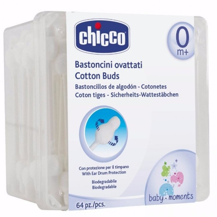 Chicco Ωτοκαθαριστές Ασφαλείας, 64τμχ.