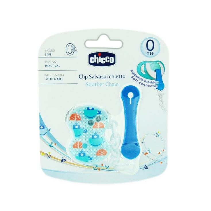 Chicco Soother Chain 0m+ Αλυσίδα πιπίλας – ροζ