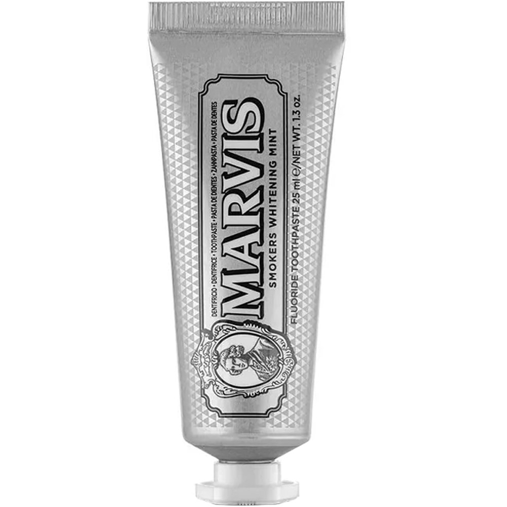 Marvis Smokers Whitening Mint Toothpaste Οδοντόκρεμα με Μέντα που Απομακρύνει τους Λεκέδες του Καπνίσματος 25ml