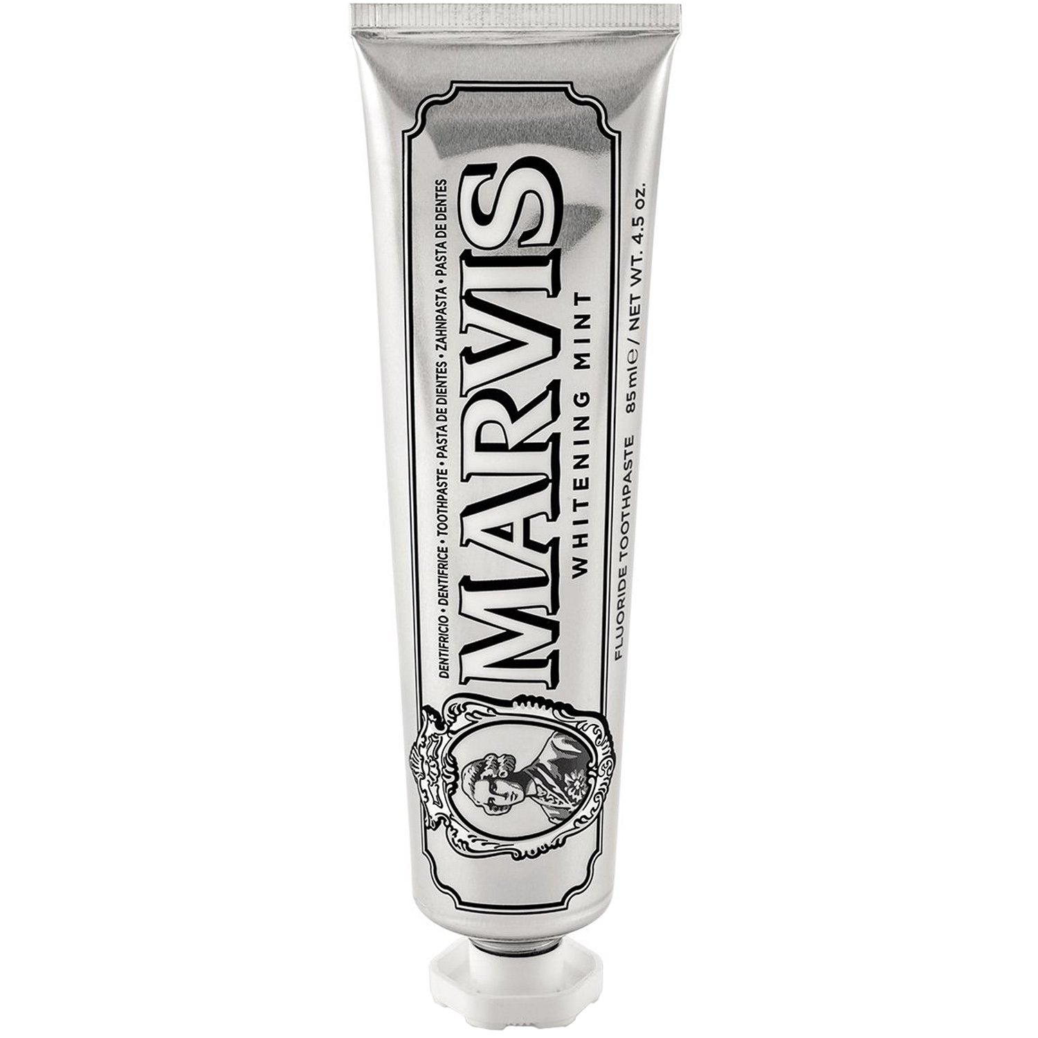 Marvis Whitening Mint Toothpaste Οδοντόκρεμα με Μέντα για την Αποκατάσταση του Φυσικού Λευκού των Δοντιών 85ml