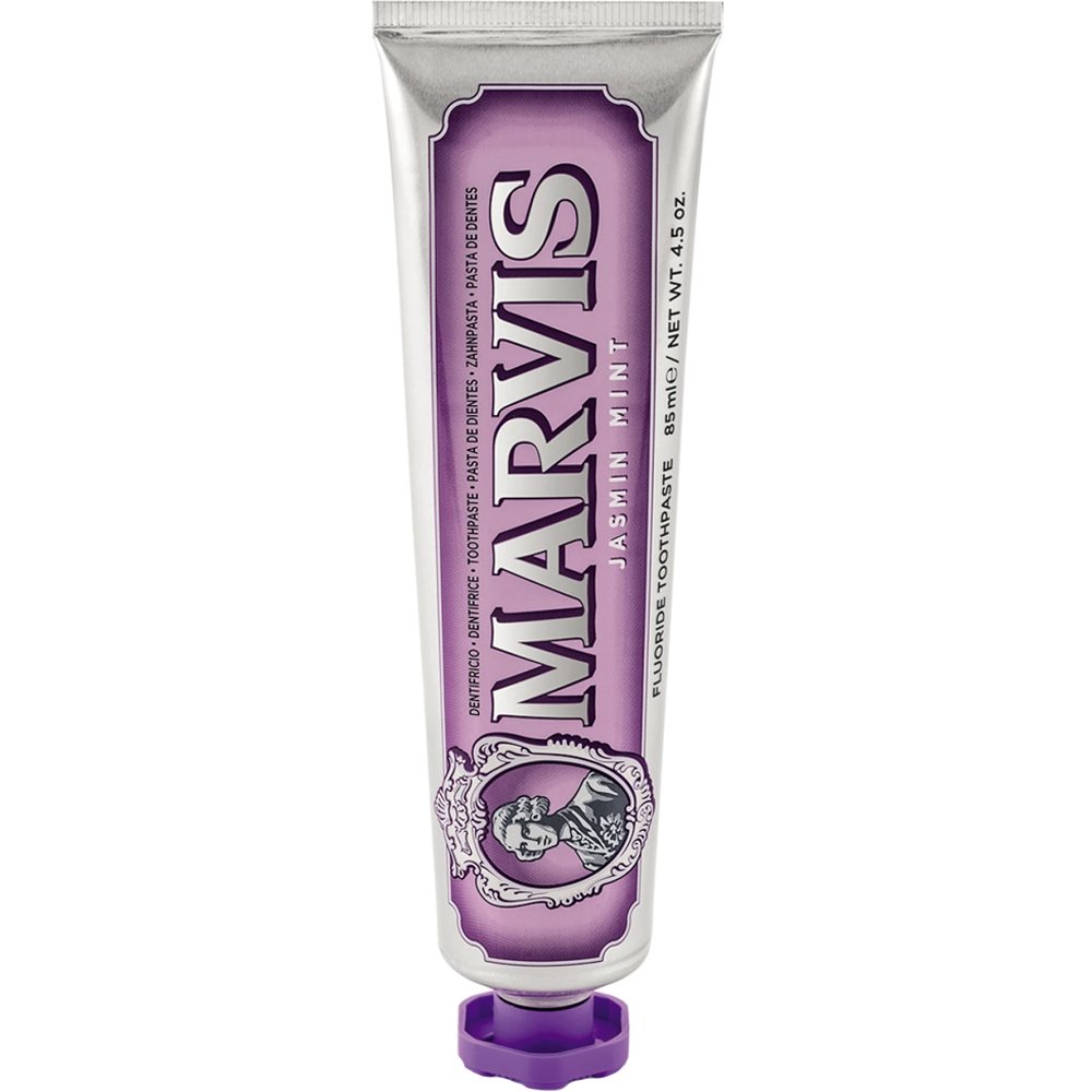 Marvis Jasmin Mint Toothpaste Οδοντόκρεμα Καθημερινής Χρήσης για Φρέσκια Αναπνοή & Λαμπερό Χαμόγελο με Γεύση Γιασεμί & Μέντα 85ml