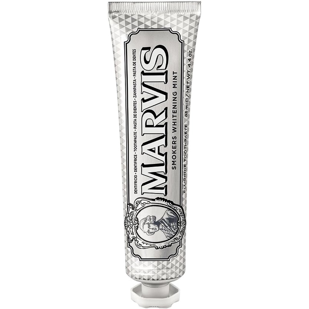Marvis Smokers Whitening Mint Toothpaste Οδοντόκρεμα με Μέντα που Απομακρύνει τους Λεκέδες του Καπνίσματος 85ml