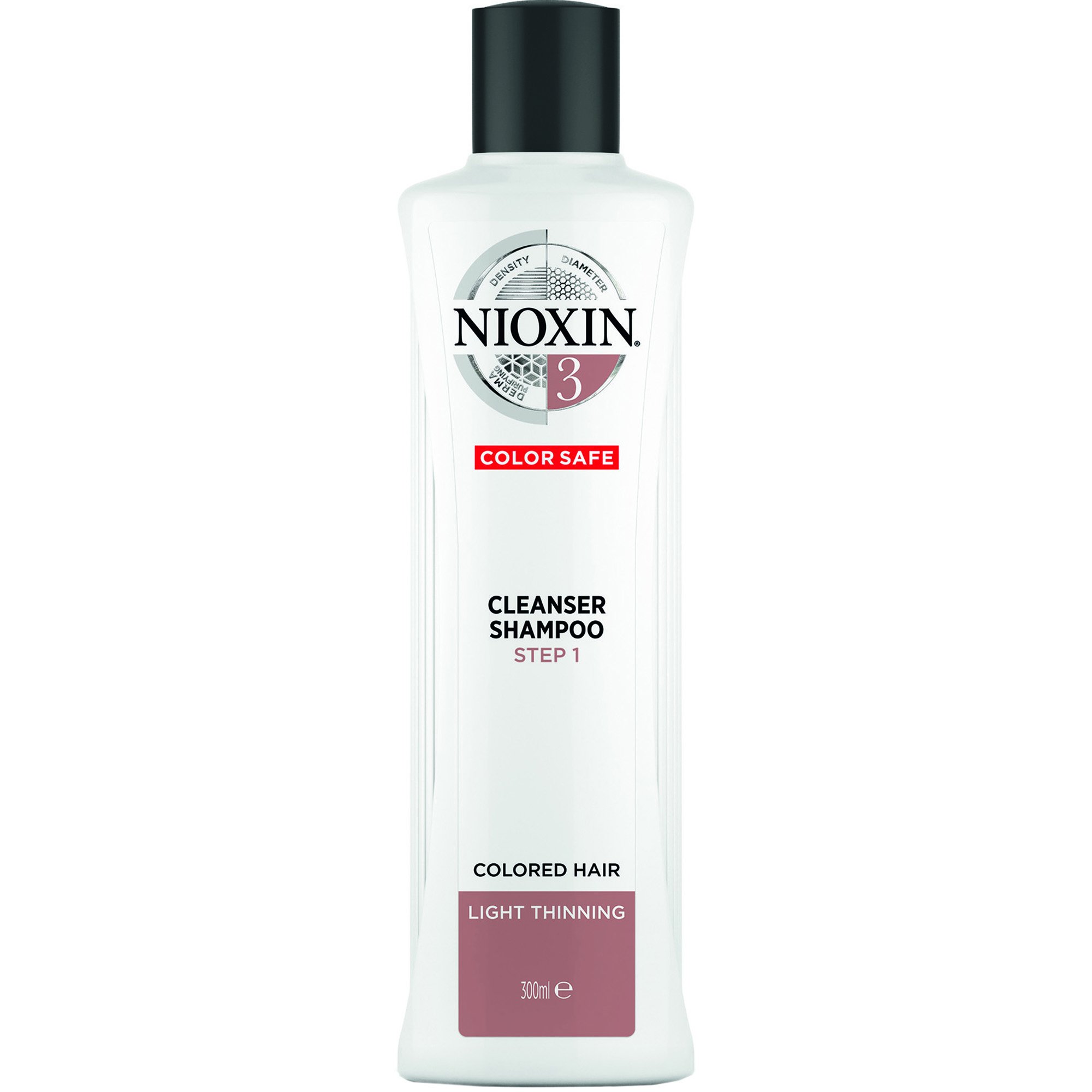 Nioxin Cleanser Shampoo System 3 Step 1 Καθαριστικό Σαμπουάν για Βαμμένα Μαλλιά με Ελαφριά Αραίωση 300ml