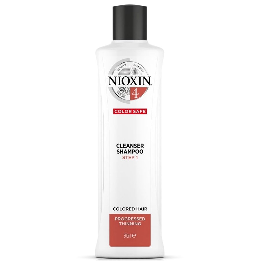 Nioxin Cleanser Shampoo System 4 Step 1 Καθαριστικό Σαμπουάν για Βαμμένα Μαλλιά με Ελαφριά Αραίωση 300m