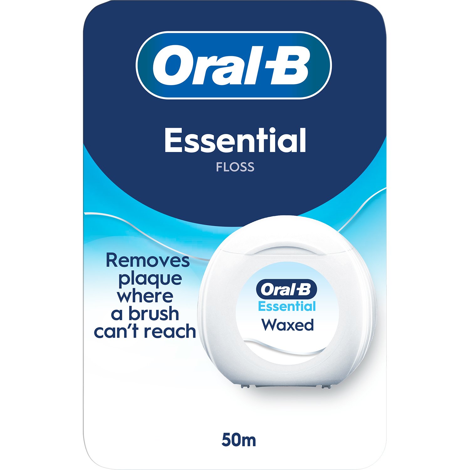Oral-B Essential Floss Κερωμένο Οδοντικό Νήμα Χωρίς Γεύση 50m