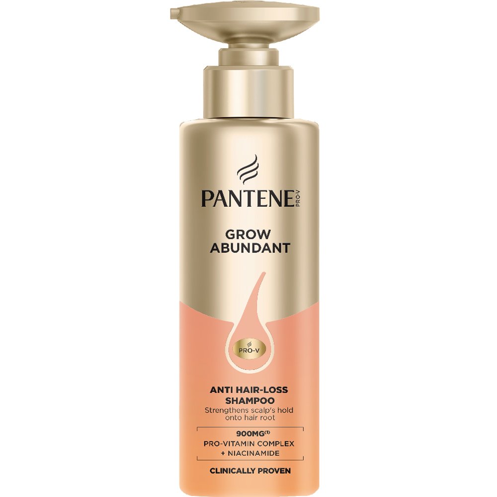 Pantene Pro-V Grow Abundant Anti Hair-Loss Shampoo Σαμπουάν Κατά της Τριχόπτωσης για Δυνατά & Πλούσια Μαλλιά με Νιασιναμίδη & Σύμπλεγμα Προβιταμίνης 290ml