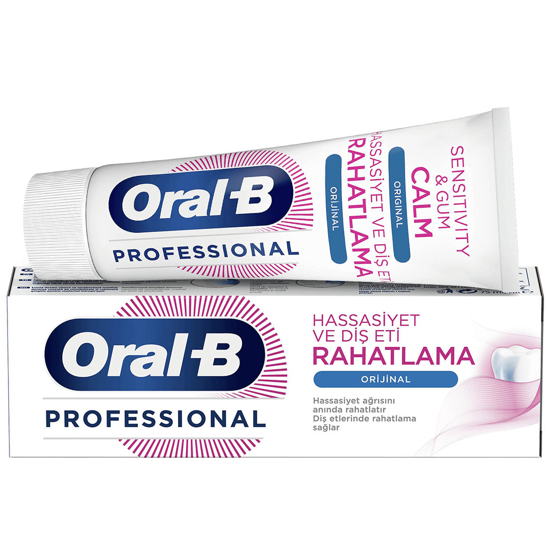 Oral-B Professional Sensitivity & Gum Calm Original Οδοντόκρεμα που Ανακουφίζει Από τον Πόνο των Ευαίσθητων Ούλων 75ml