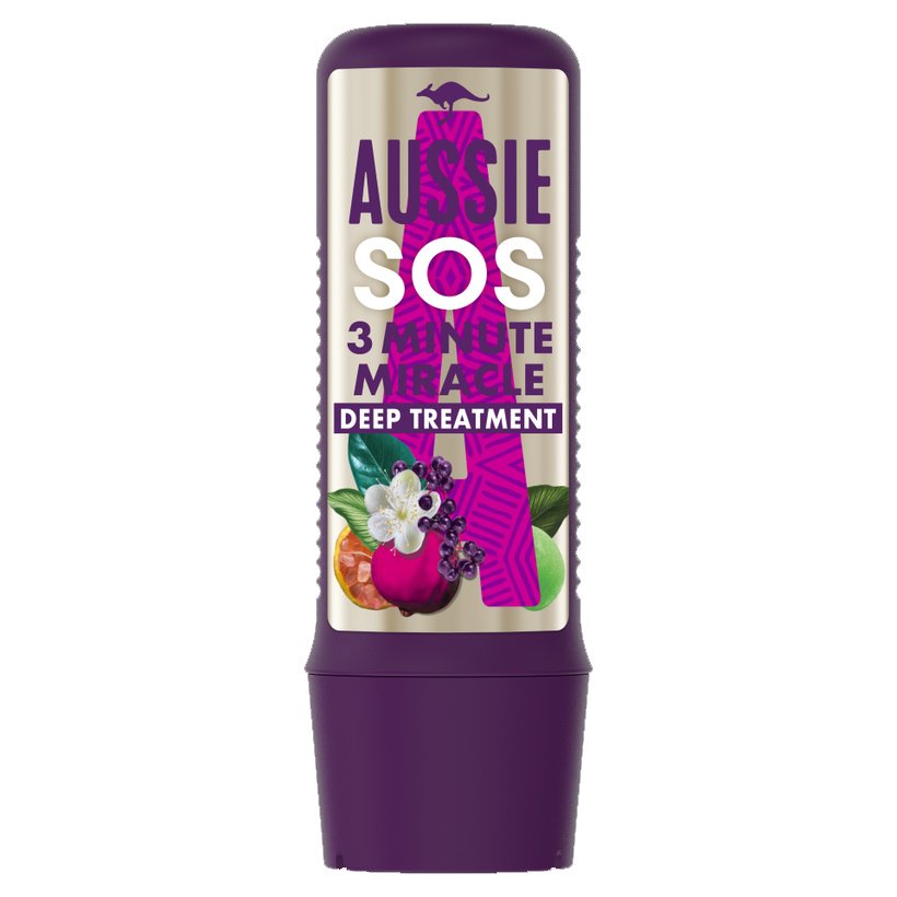 Aussie Hair Care S.O.S. Deep Repair 3 Minute Miracle Treatment θεραπεία Εντατικής Περιποίησης & Αναδόμησης Μαλλιών 225ml