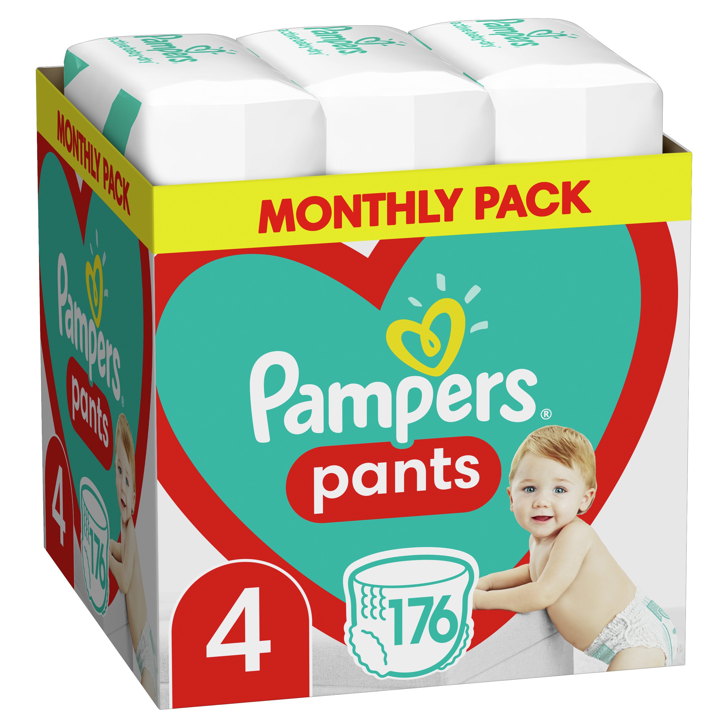 Pampers Pants Monthly Pack Νο4 (9-15kg) 176 πάνες