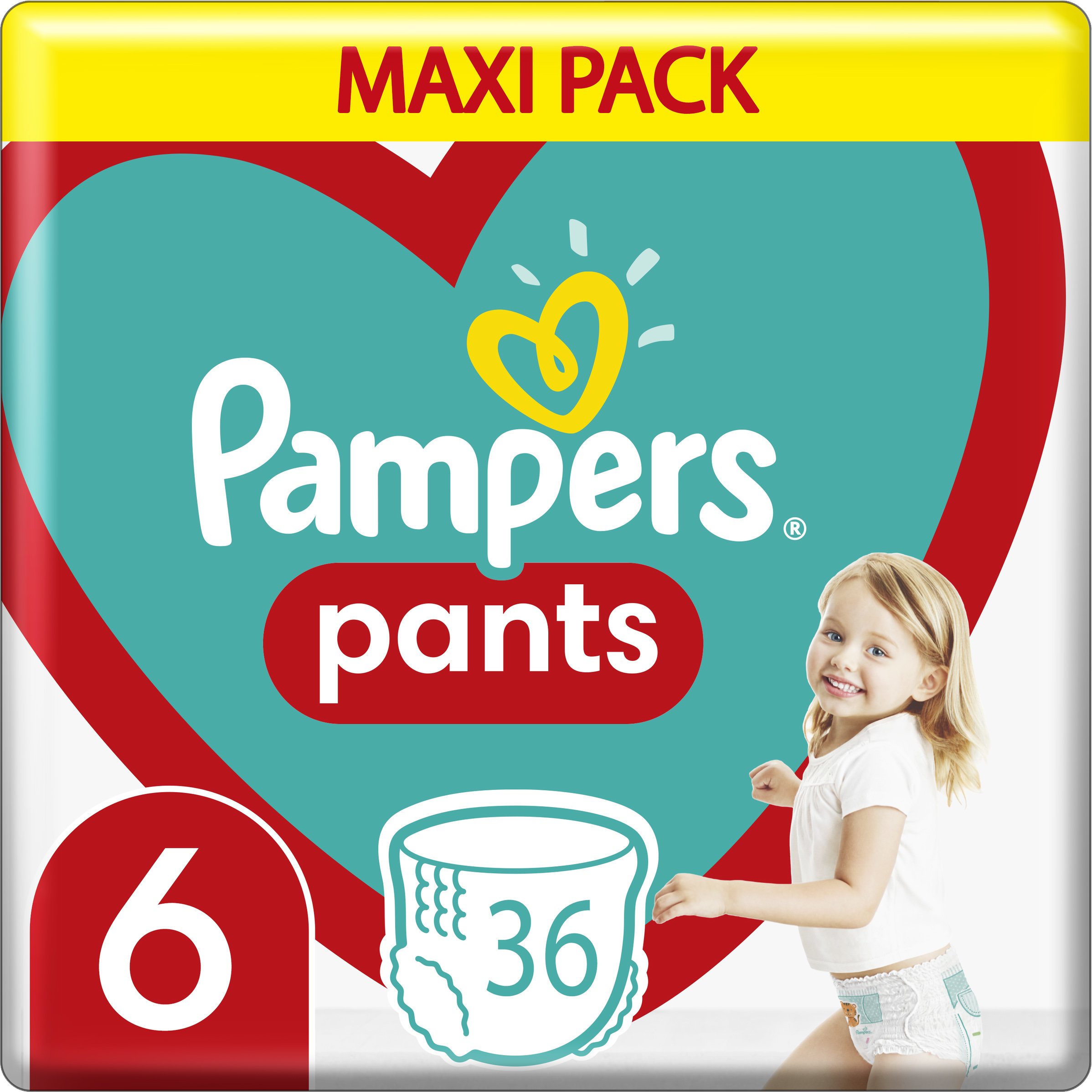 Pampers Pants No6 Maxi Pack (15+kg) 36 πάνες