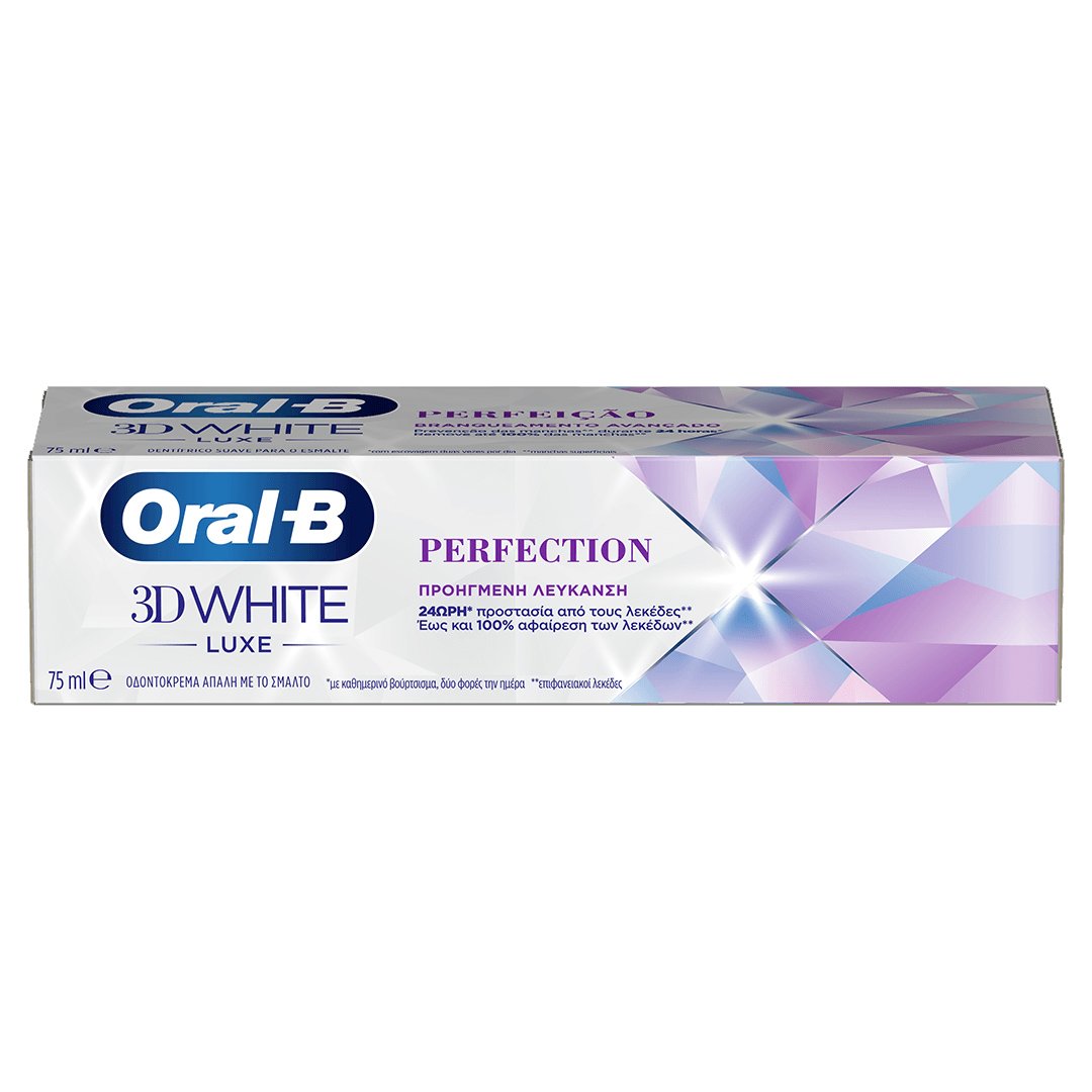 Oral-B 3D White Luxe Perfection Οδοντόκρεμα Απαλή με το Σμάλτο 75ml