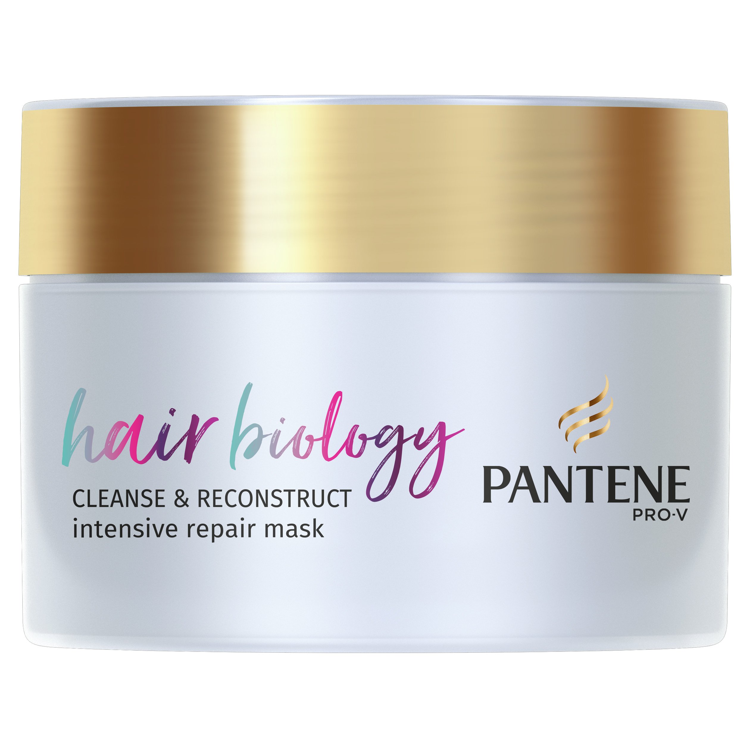Pantene Hair Biology Cleanse & Reconstruct Intensive Repair Mask Μάσκα Αναδόμησης για Λιπαρές Ρίζες & Κατεστραμμένες Άκρες 160ml