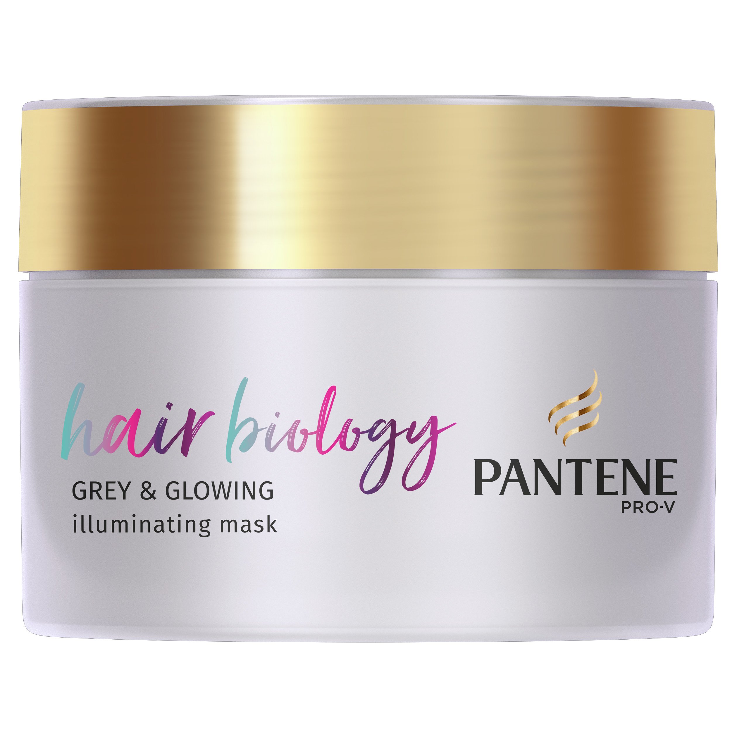 Pantene Hair Biology Grey & Glowing Illuminating Mask Μάσκα Λάμψης για τα Λευκά & Γκρίζα Μαλλιά 160ml
