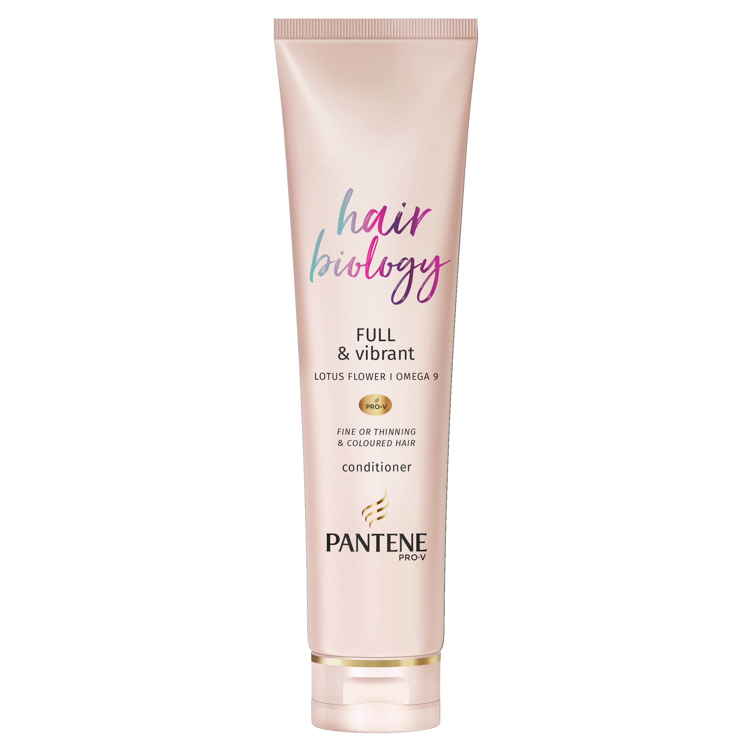 Pantene Hair Biology Full & Vibrant Conditioner Μαλακτική Κρέμα για Λεπτά ή με Αραίωση & Βαμμένα Μαλλιά 160ml