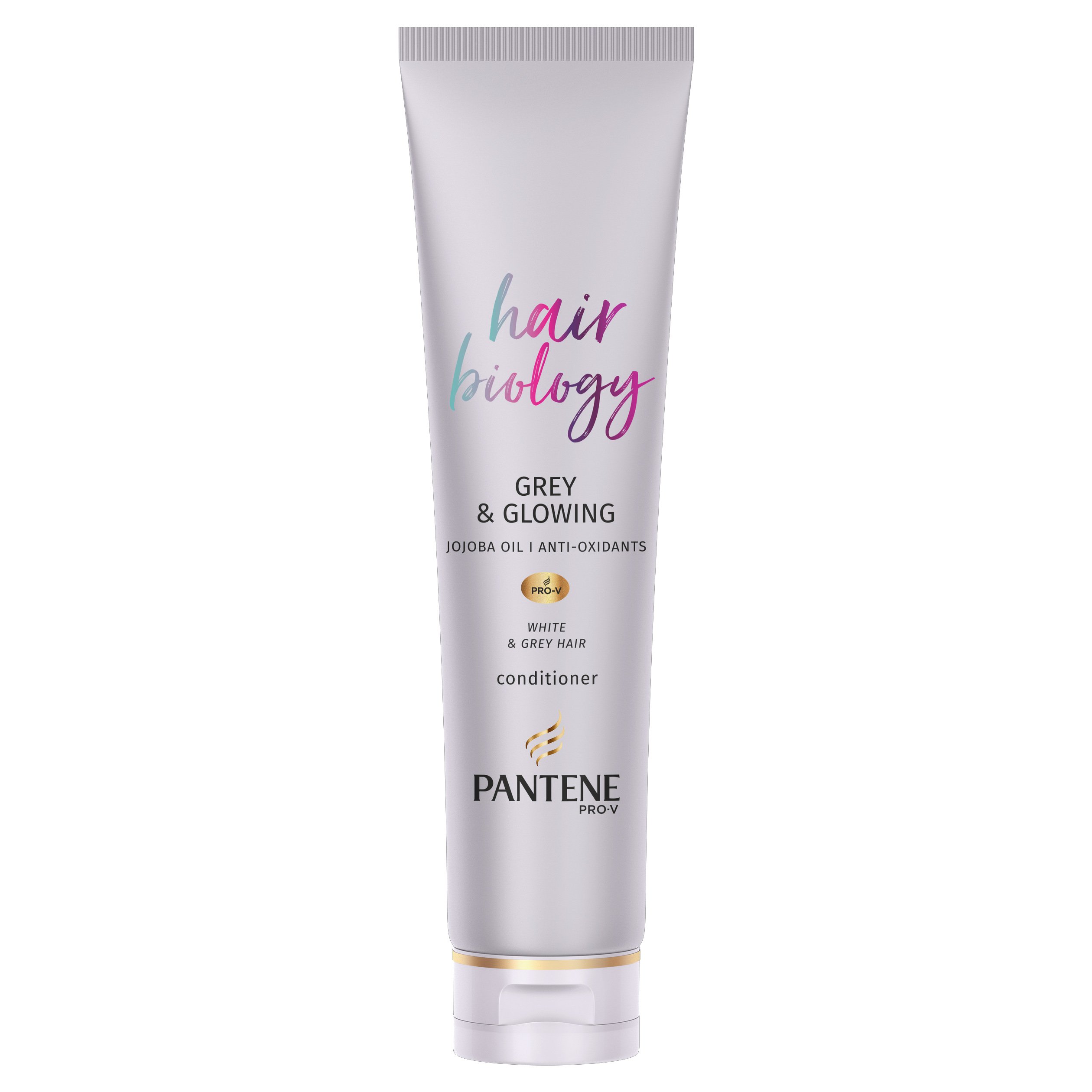 Pantene Hair Biology Grey & Glowing Conditioner Μαλακτική Κρέμα Λάμψης για τα Λευκά & Γκρίζα Μαλλιά 160ml