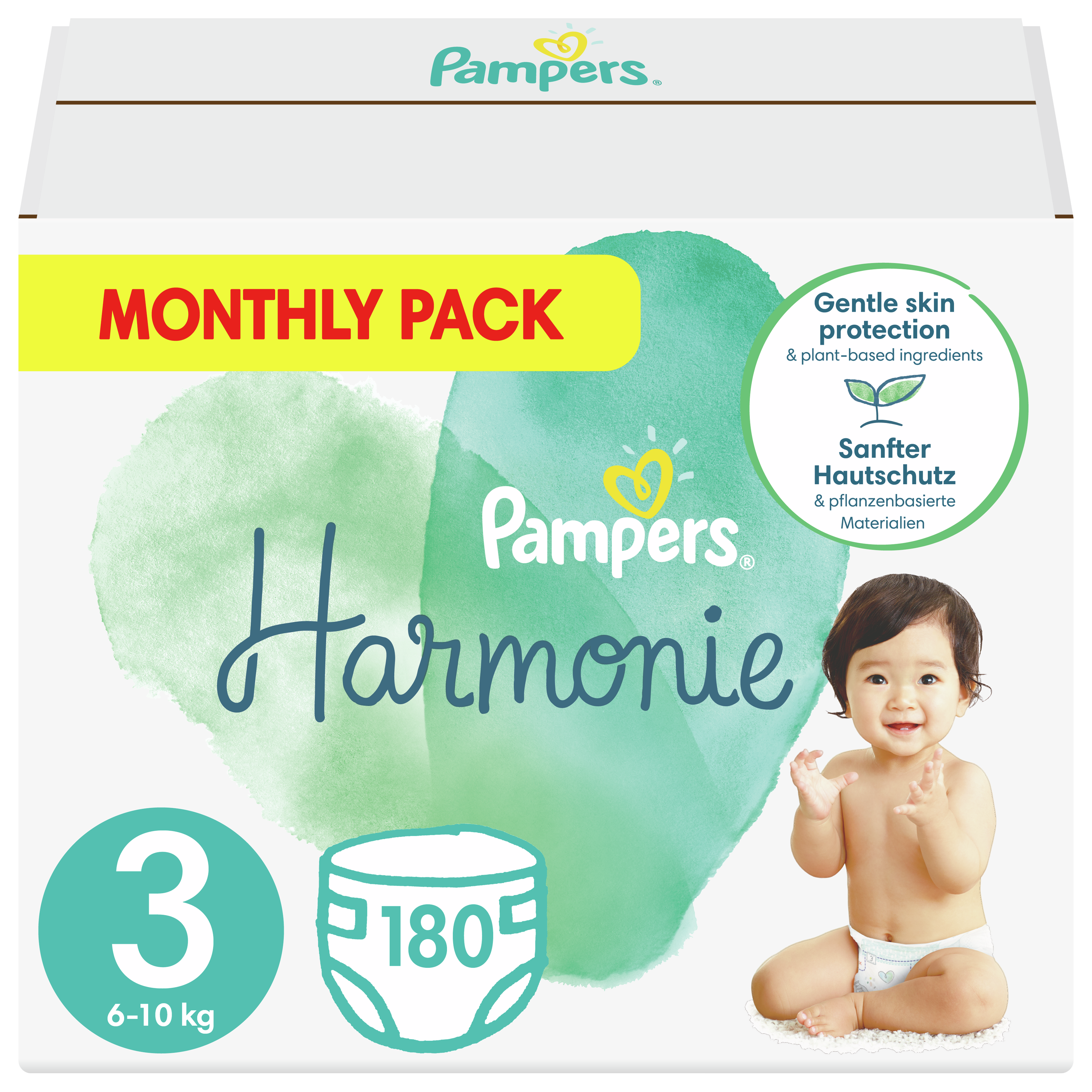 Pampers Harmony Monthly Pack No3 (6-10kg) 180 πάνες