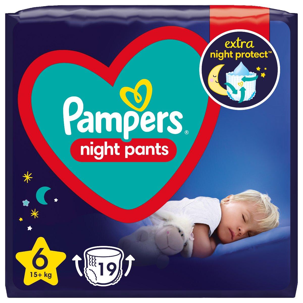 Pampers Night Pants Νο6 (15+ kg) 19 πάνες Βρακάκι 41710