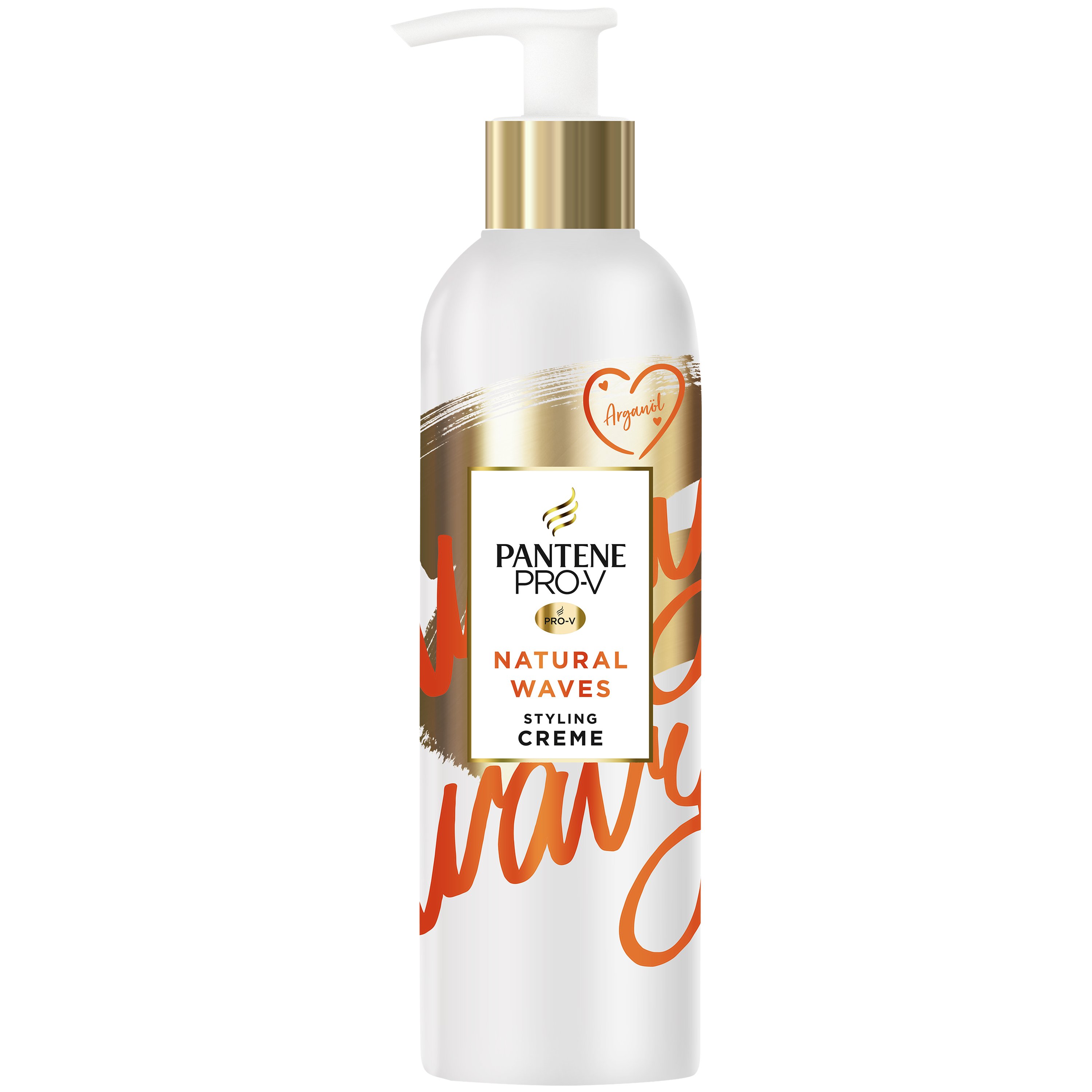 Pantene Pro-V Natural Waves Styling Cream Κρέμα Styling για Κυματιστά Μαλλιά & Προστασίας από τη Θερμότητα με Λάδι Αργκάν 235ml