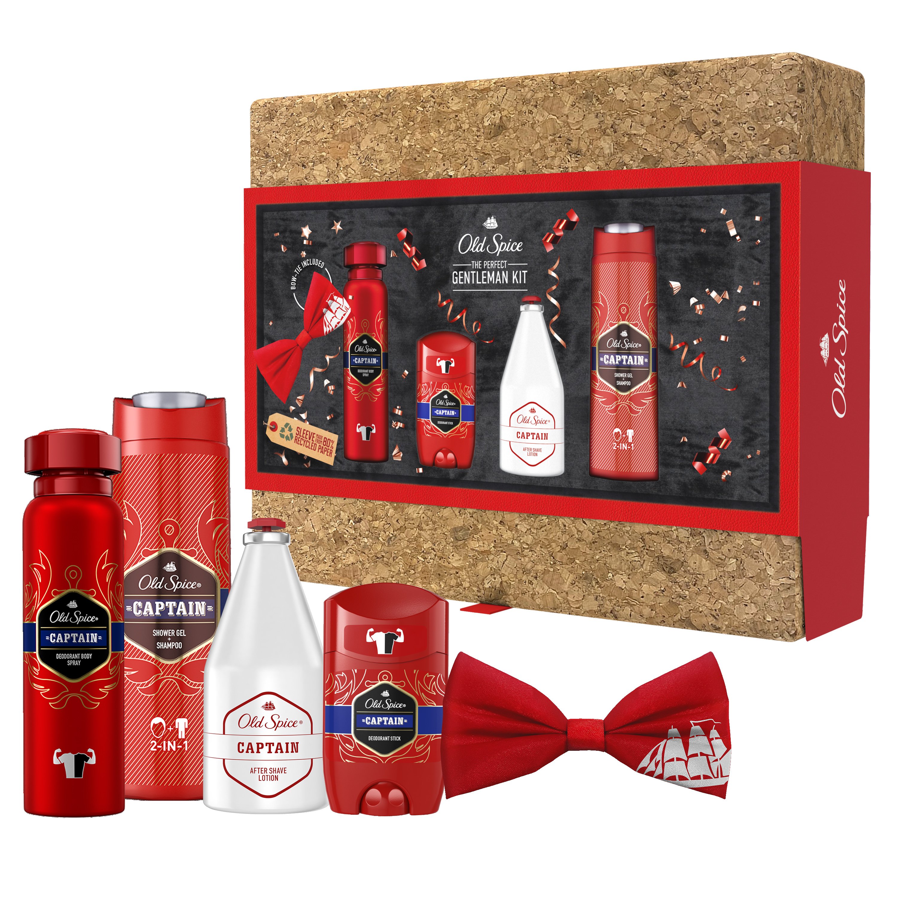 Old Spice Captain Set The Perfect Gentleman Kit Ολοκληρωμένο Πακέτο Περιποίησης της Ανδρικής Επιδερμίδας σε Πρακτική Συσκευασία