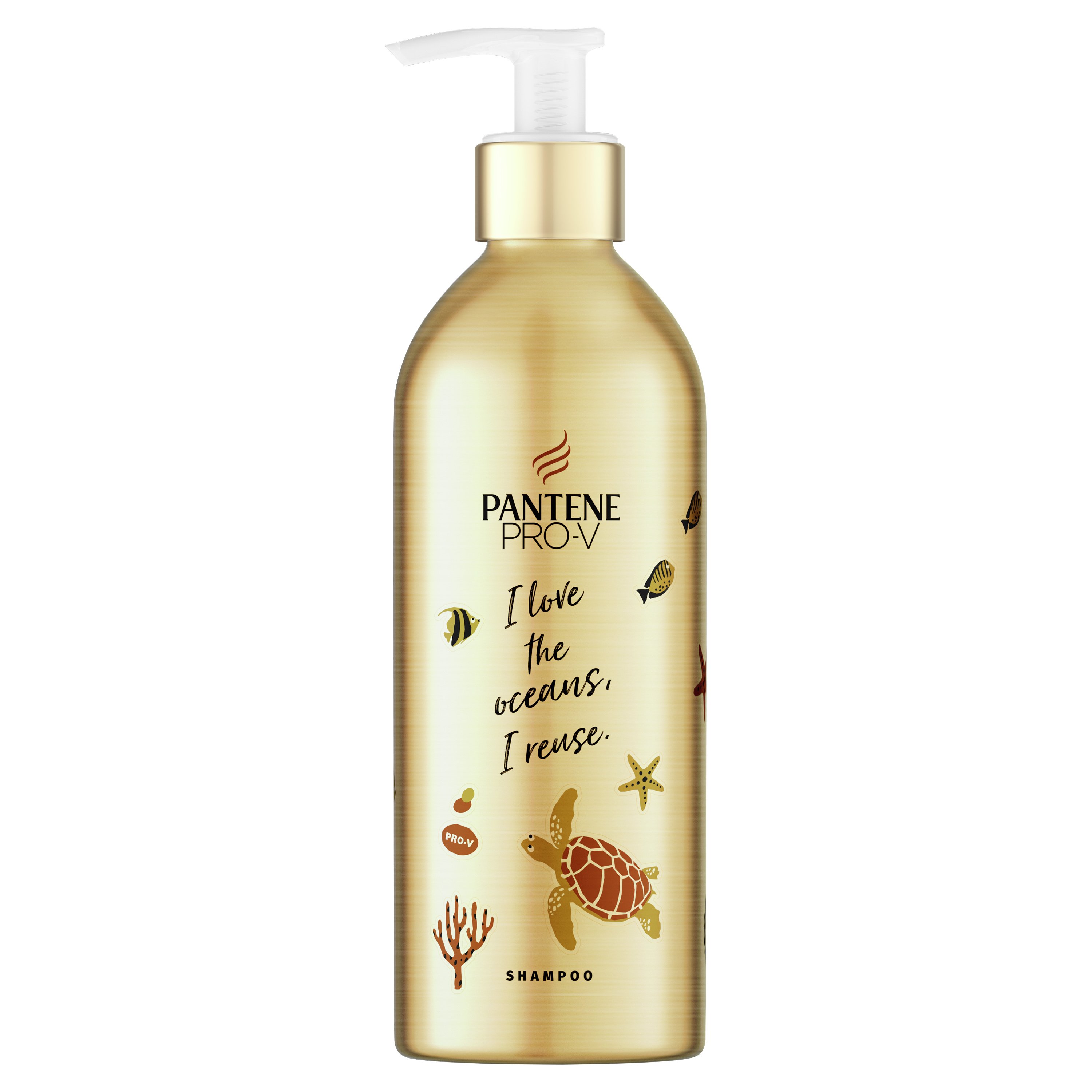 Pantene Pro-V I Love the Oceans Σαμπουάν Αναδόμησης & Προστασίας σε Επαναπληρώσιμο Οικολογικό Μπουκάλι, Αντιστρέφει στη Στιγμή τα Σημάδια Φθοράς 430ml