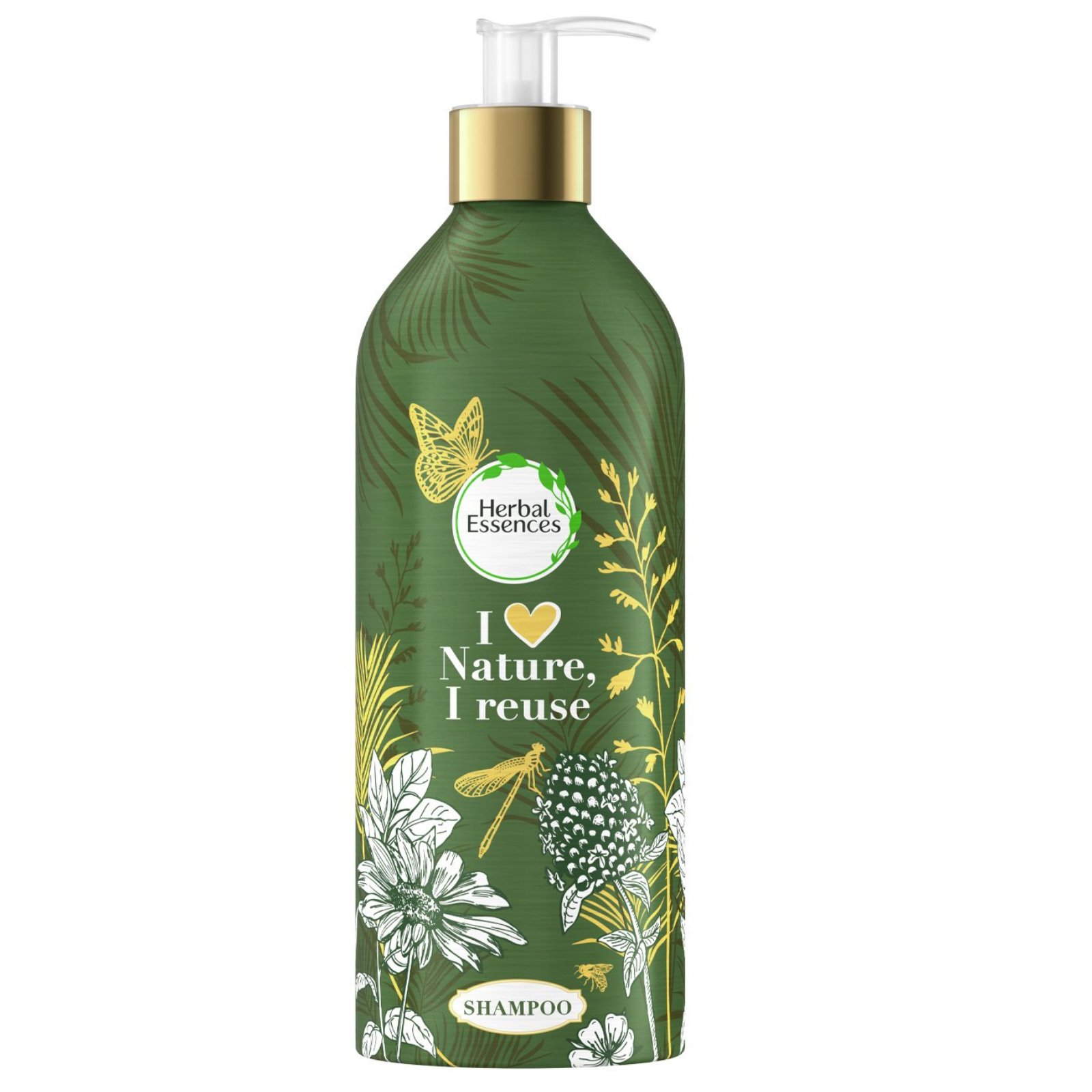 Herbal Essences I Love Nature Argan Oil Shampoo με Λάδι Argan για Αναδόμηση σε Επαναπληρώσιμο Οικολογικό Μπουκάλι 430ml