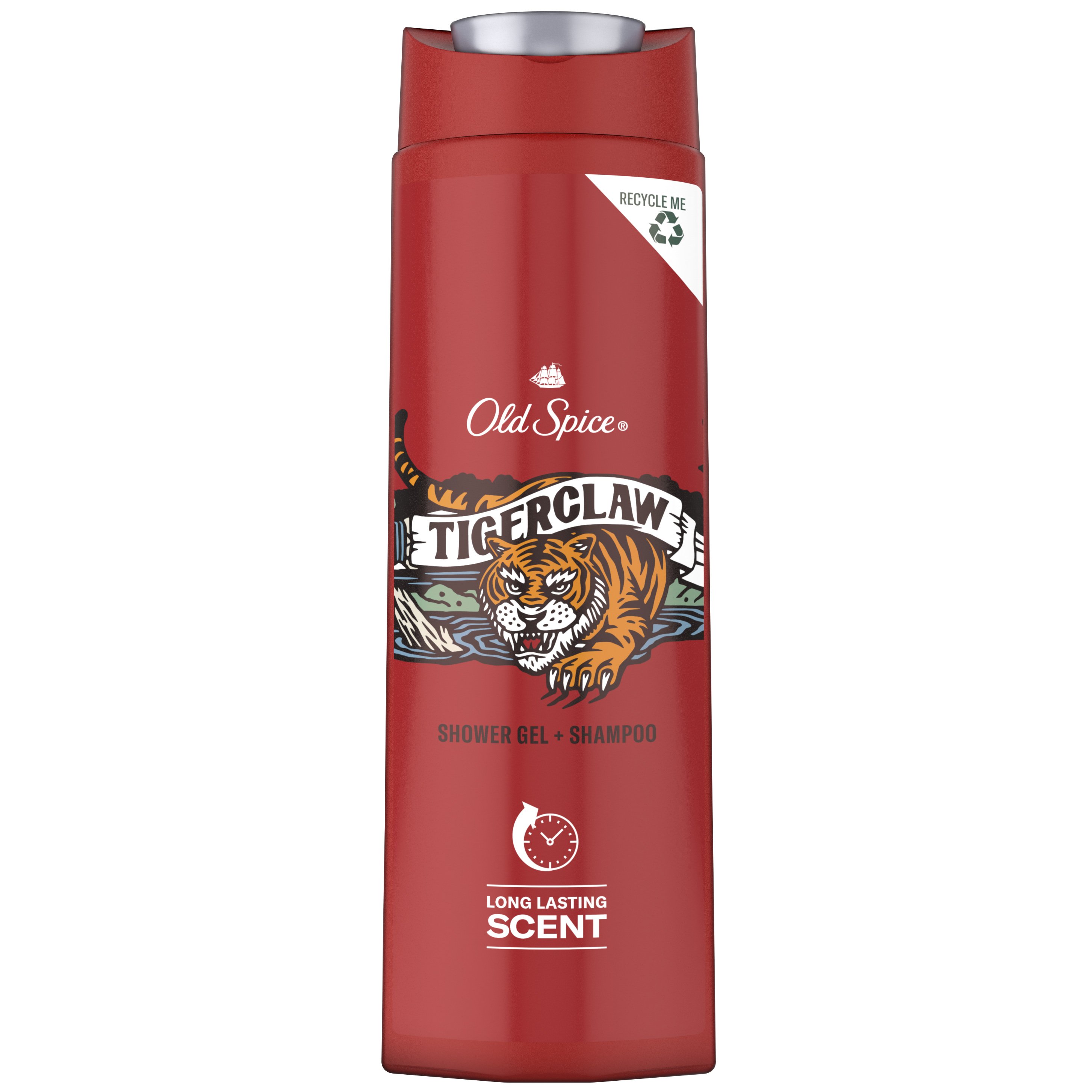Old Spice Old Spice Tiger Claw Shower Gel & Shampoo Αφρόλουτρο Gel & Σαμπουάν για Άνδρες 400ml
