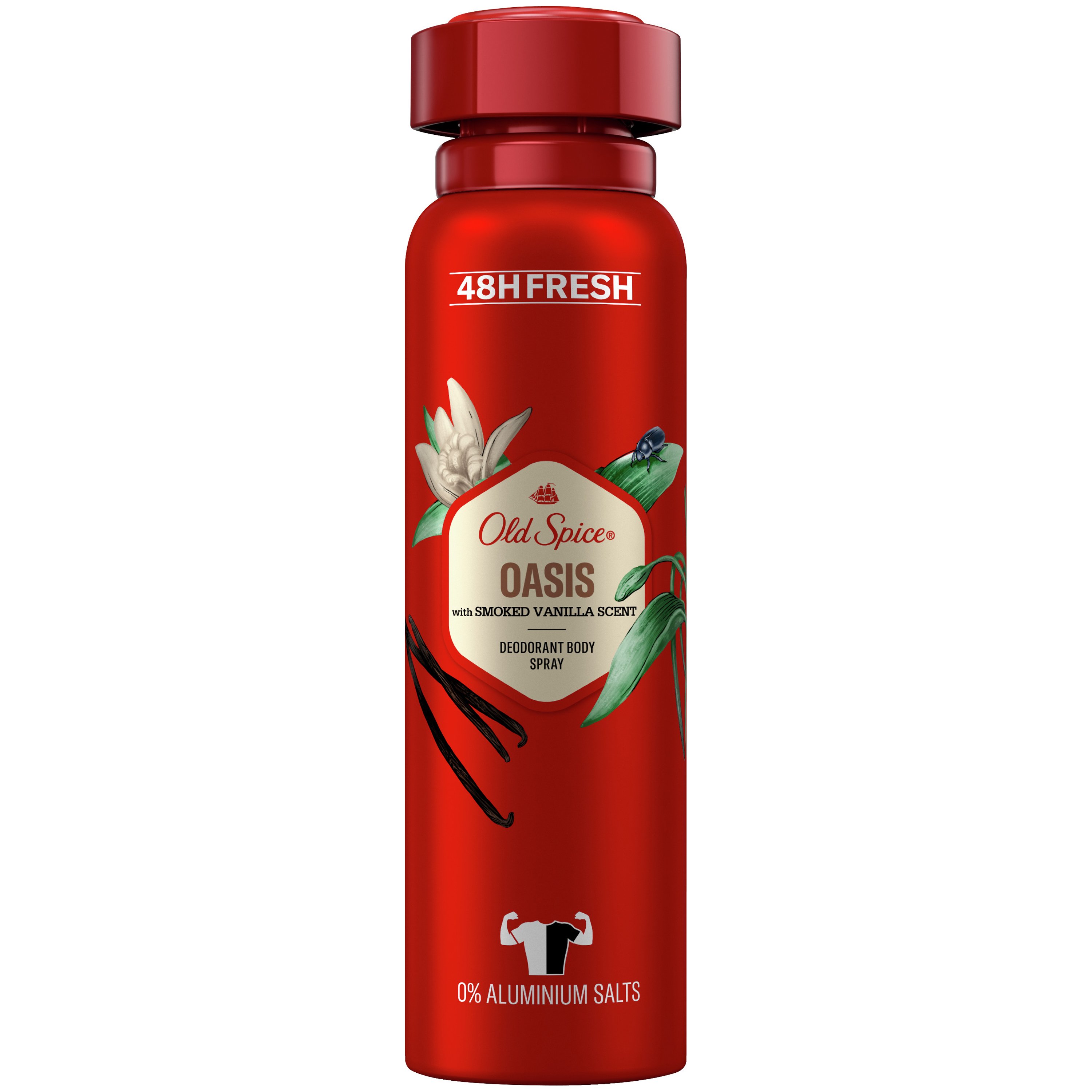 Old Spice Oasis 48h Deodorant Body Spray with Smoked Vanilla Scent Αποσμητικό Spray Σώματος για Άνδρες με Άρωμα Βανίλιας 150ml