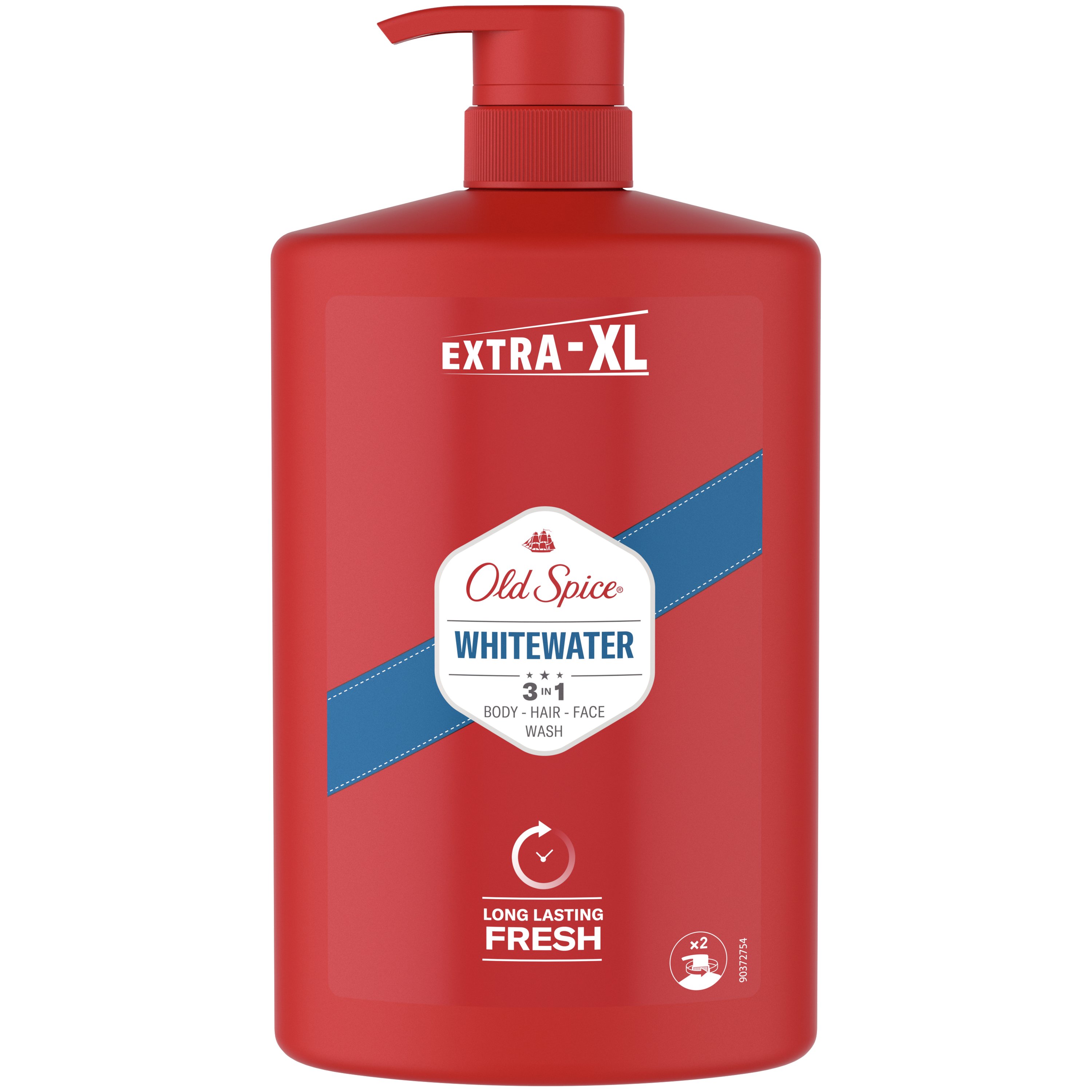 Old Spice Whitewater 3in1 Shower & Shampoo Gel Ανδρικό Αφρόλουτρο, Σαμπουάν σε Μορφή Gel για Σώμα, Μαλλιά & Πρόσωπο 1L