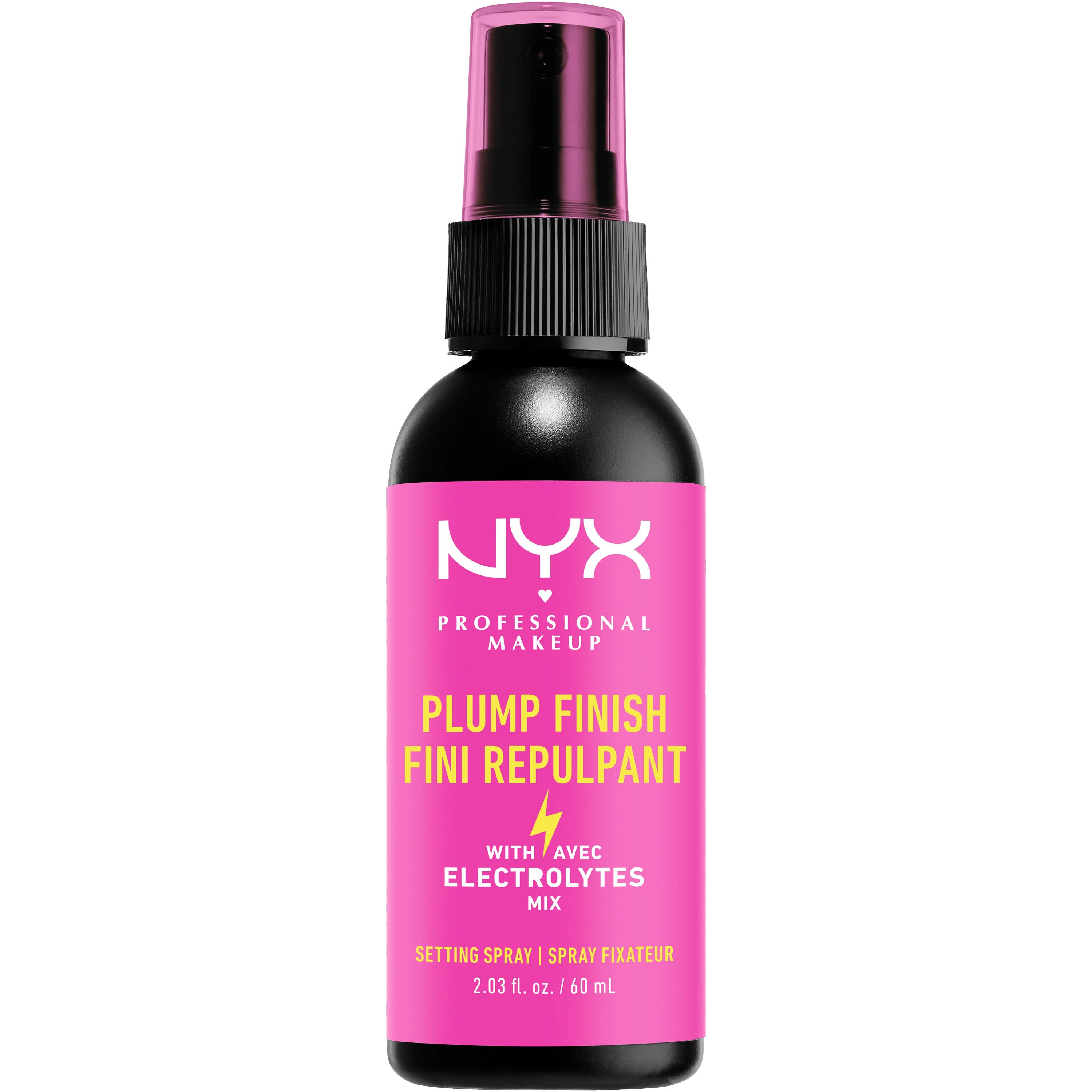 NYX Professional Makeup NYX Professional Makeup Plump Finish Setting Spray with Electrolytes Ρυθμιστικό Spray με Ηλεκτρολύτες για Σταθερό Μακιγιάζ 60ml
