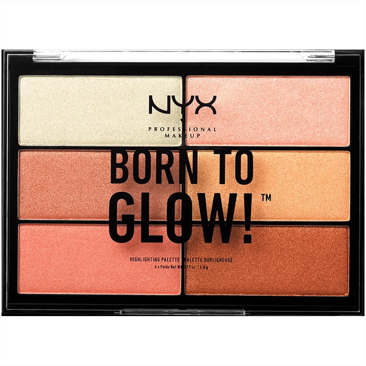 NYX Professional Makeup Born to Glow Highlighting Palette Παλέτα Μακιγιάζ 1 Τεμάχιο