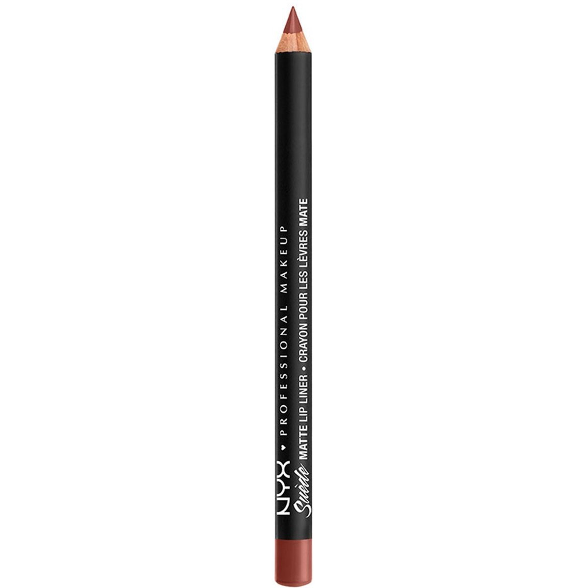Nyx Suede Matte Lip Liner Μολύβι Χειλιών που Προσφέρει Μέτρια προς Πλήρη Κάλυψη 1g – Spicy