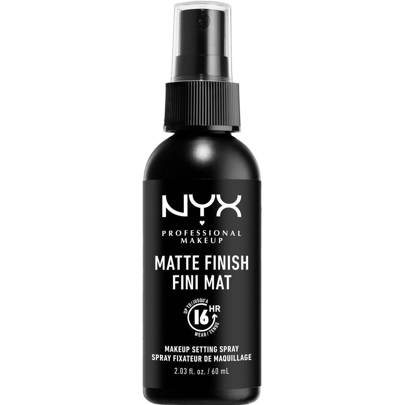Nyx Professional Makeup Matte Finish Setting Spray Σταθεροποιητικό Μακιγιάζ με Ματ Αποτέλεσμα & Διάρκειας Μέχρι 16 Ώρες 180ml