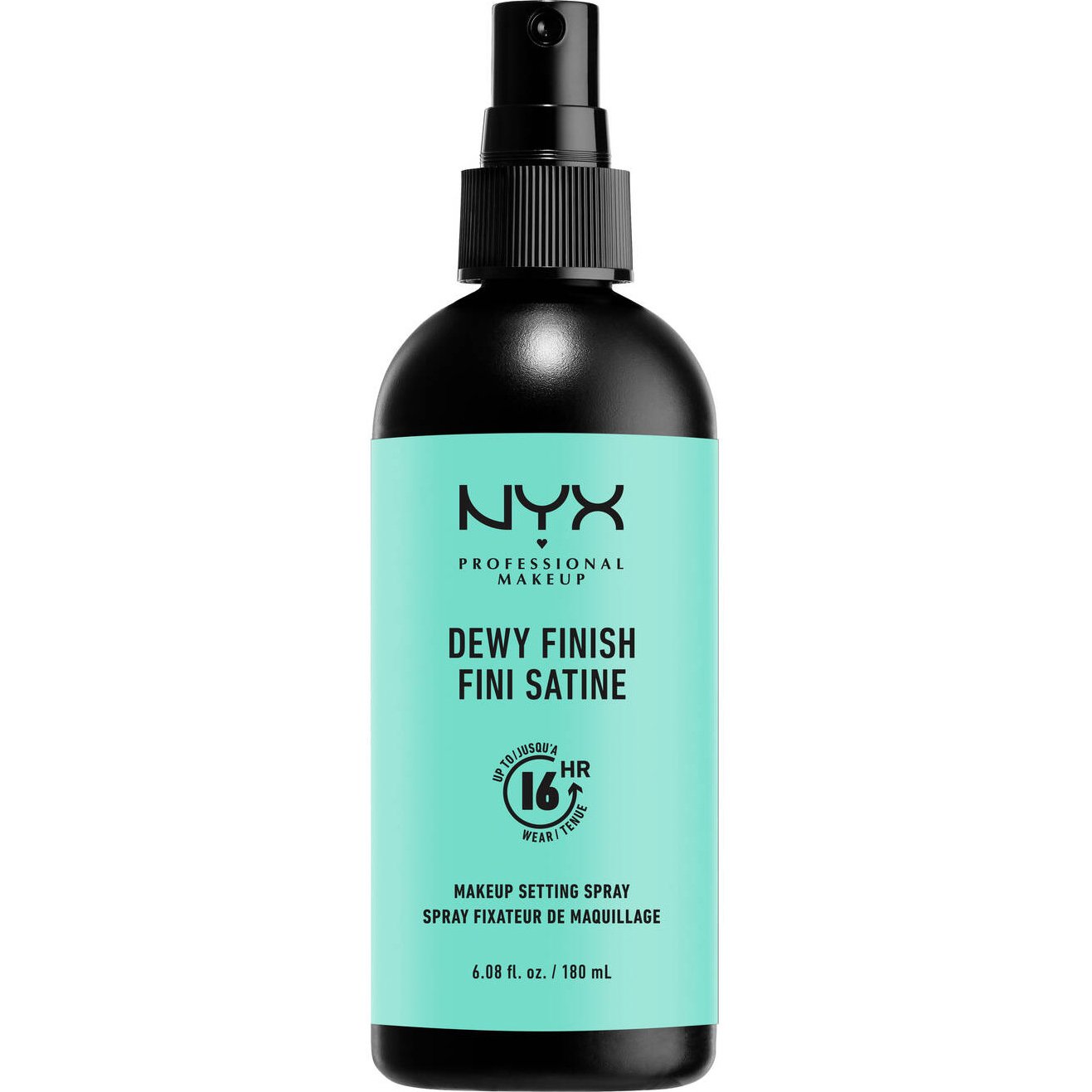 Nyx Professional Makeup Dewy Finish Setting Spray Σταθεροποιητικό Μακιγιάζ με Σατινέ Αποτέλεσμα & Διάρκειας Μέχρι 16 Ώρες 180ml