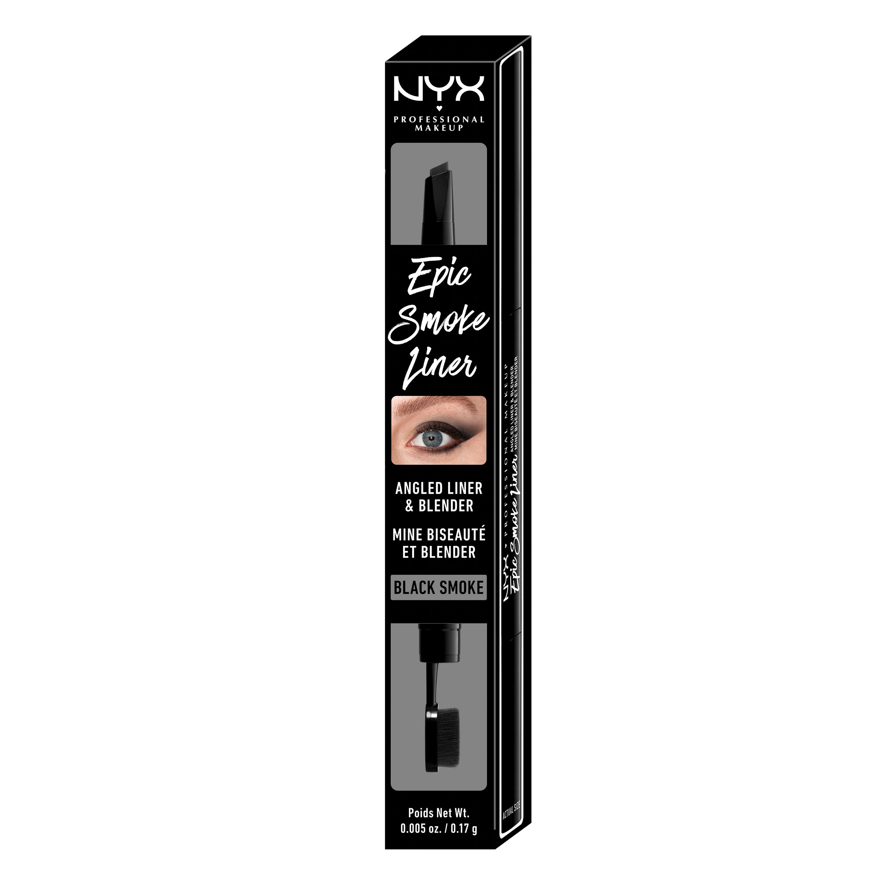 NYX Professional Makeup NYX Professional Makeup Epic Smoke Liner Μολύβι Eye Liner με Βουρτσάκι για Smoke Εφέ 0.17gr - 12 Black Smoke