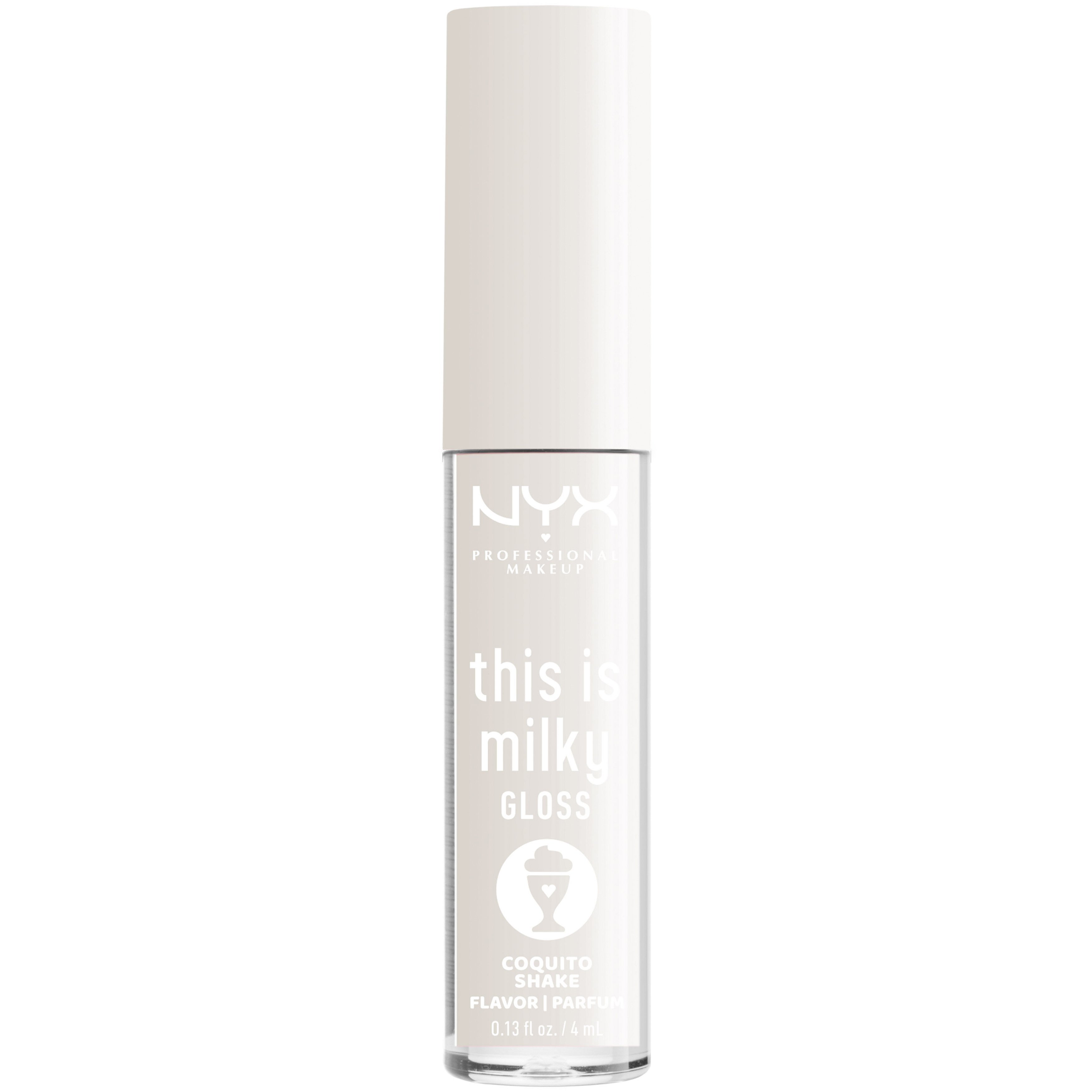 Nyx This Is Milky Lip Gloss Milkshake Flavor Lip Gloss με Κρεμώδη Υφή & Έντονη Λάμψη με Γεύση Milkshake 4ml – Coquito Shake
