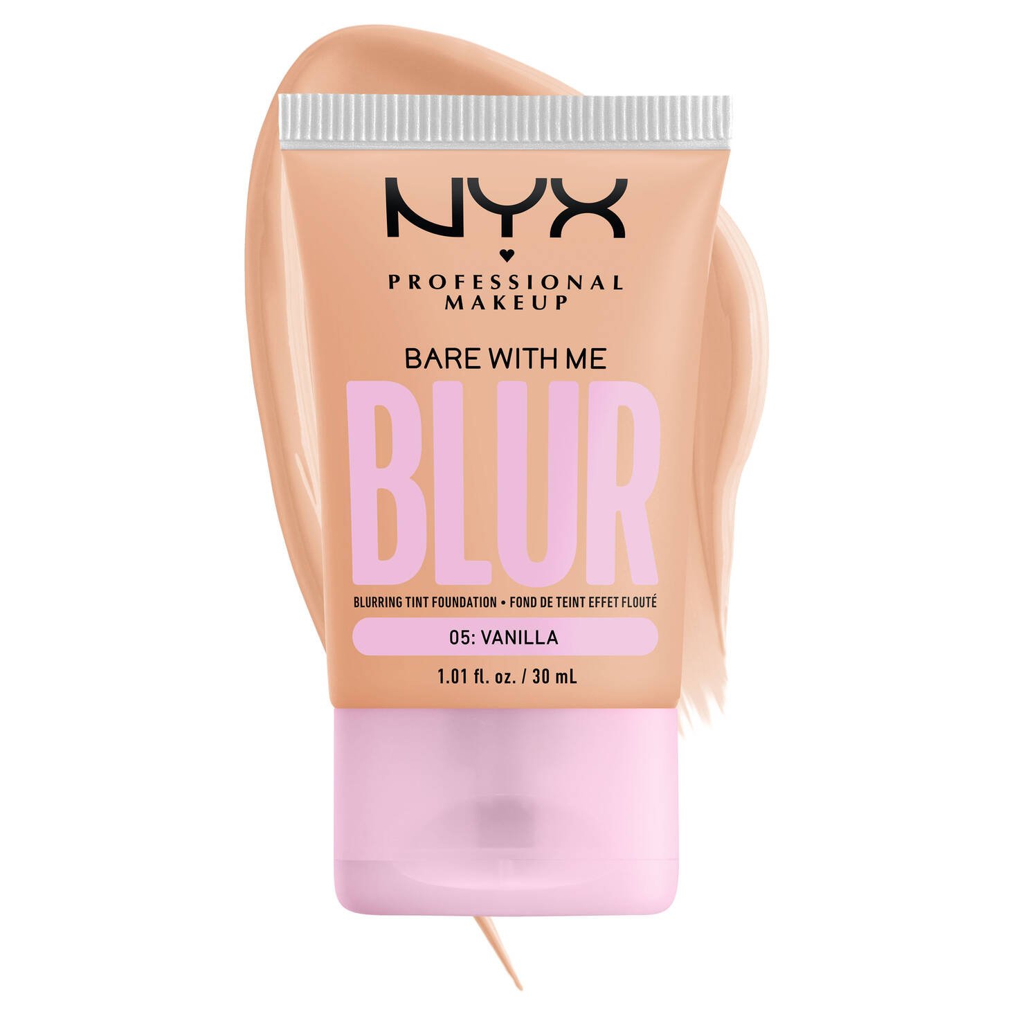 NYX Professional Makeup Nyx Professional Makeup Bare With Me Blur Makeup με Ματ Αποτέλεσμα 30ml - 05 Vanilla