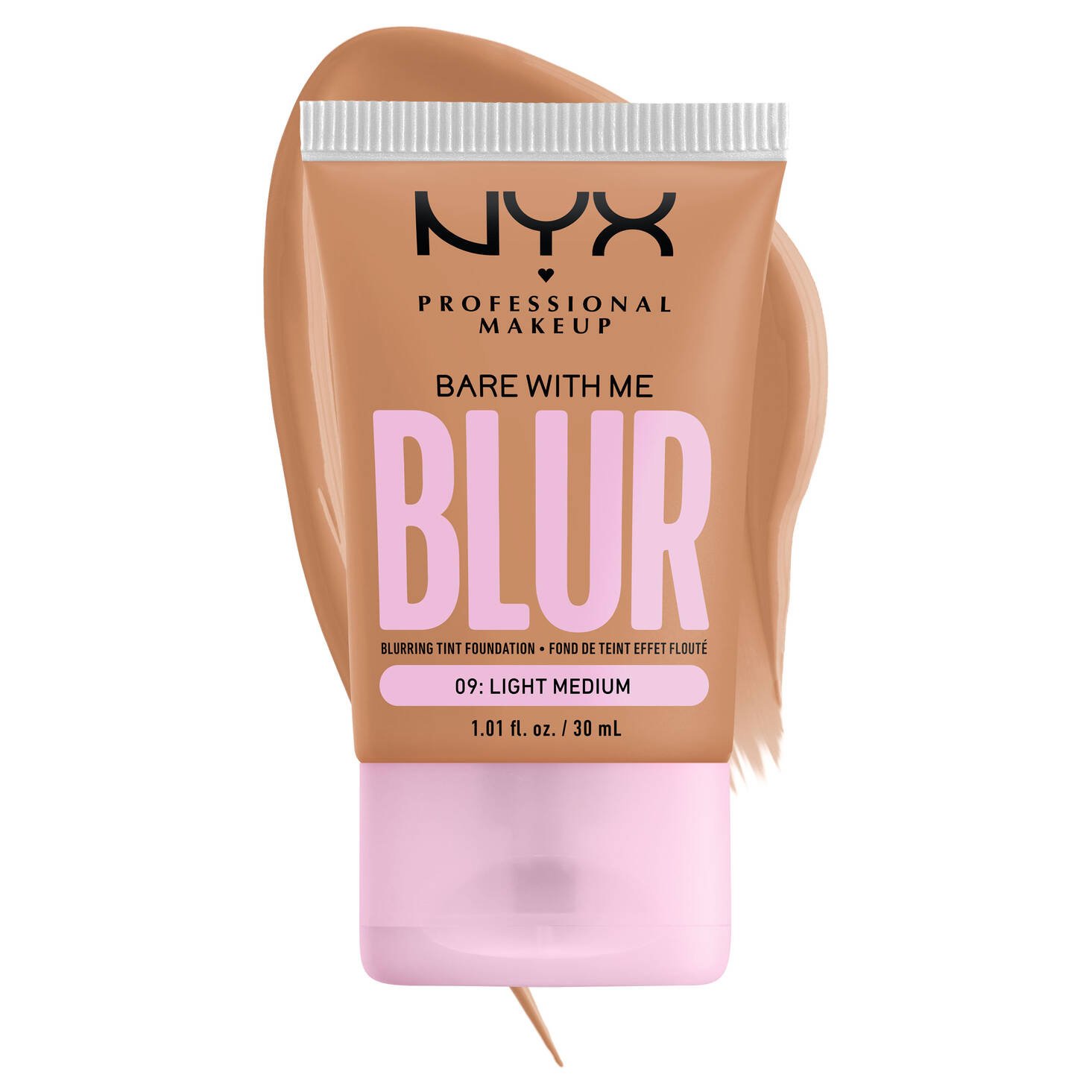 NYX Professional Makeup Nyx Professional Makeup Bare With Me Blur Makeup με Ματ Αποτέλεσμα 30ml - 09 Light Medium