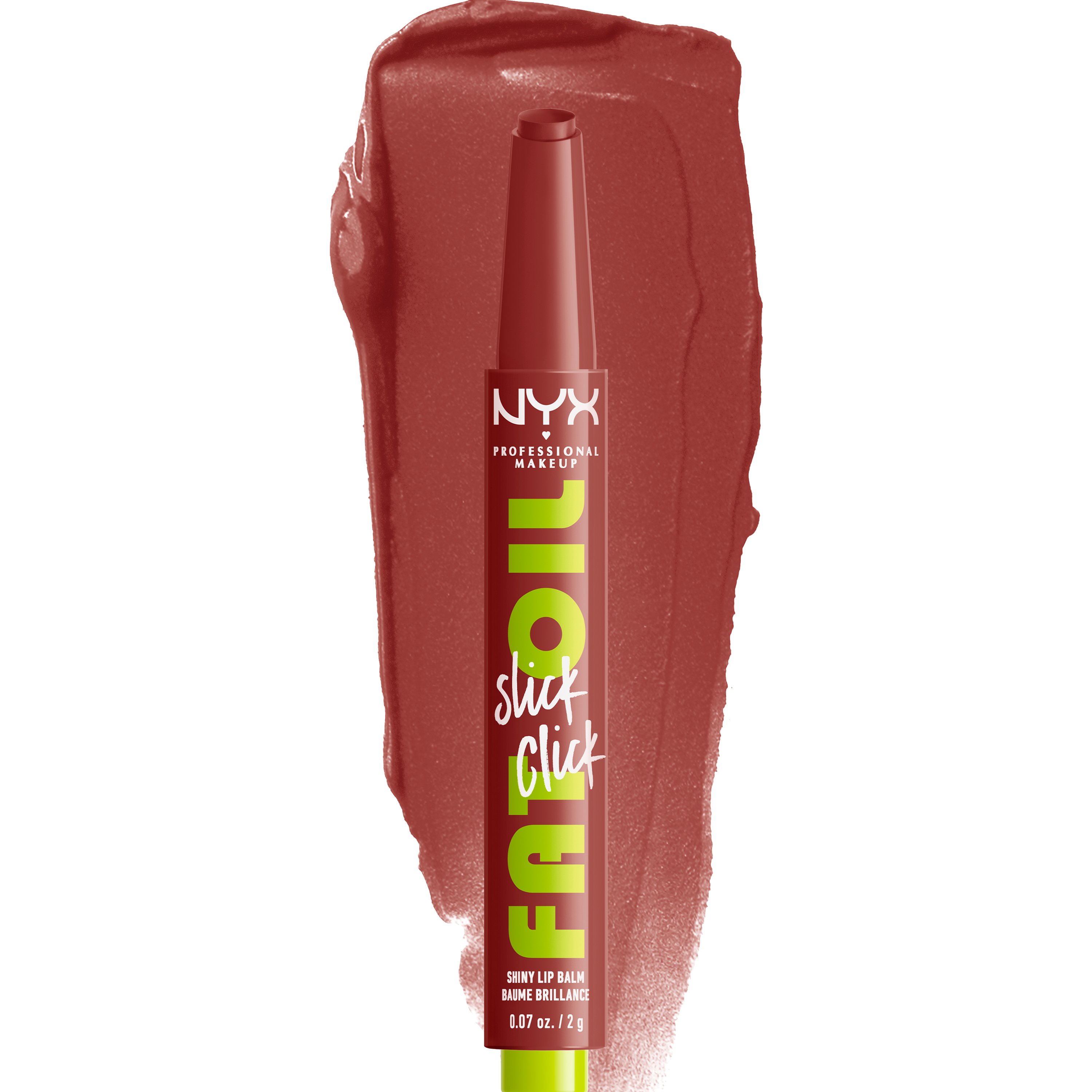 NYX Professional Makeup Nyx Professional Makeup Fat Oil Slick Click Shiny Sheer Lip Balm Ανάλαφρο Βάλσαμο Χειλιών με Χρώμα για Ενυδάτωση & Λαμπερό Φινίρισμα 1 Τεμάχιο - 04 Going Viral