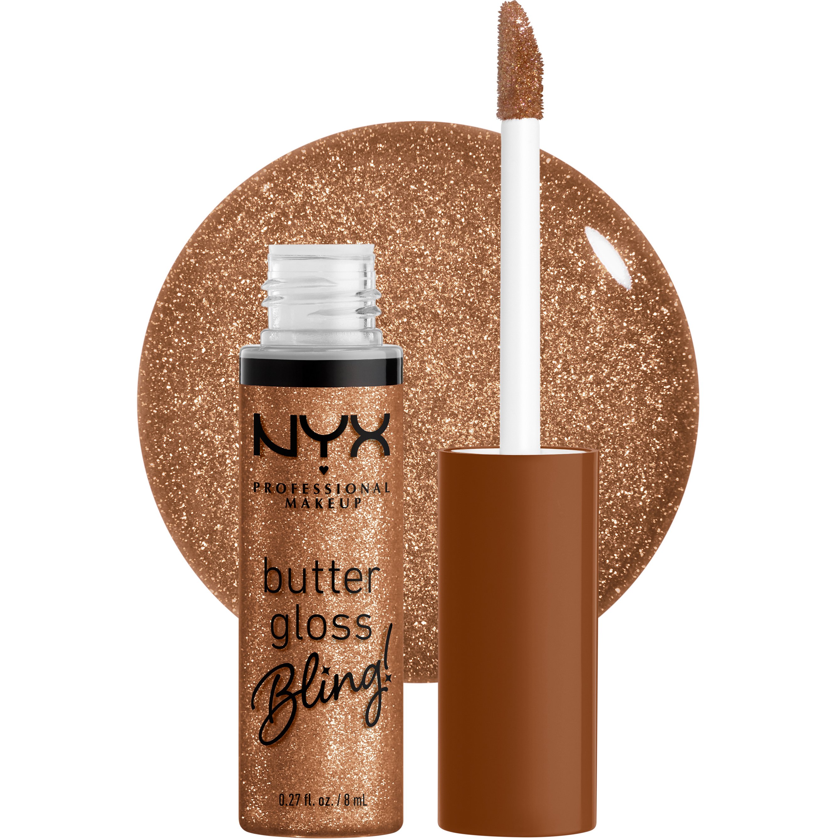 Nyx Professional Makeup Butter Gloss Bling! Απαλό & Μεταξένιο Lip Gloss για Λαμπερά Χείλη 8ml - 04 Pay Me In Gold