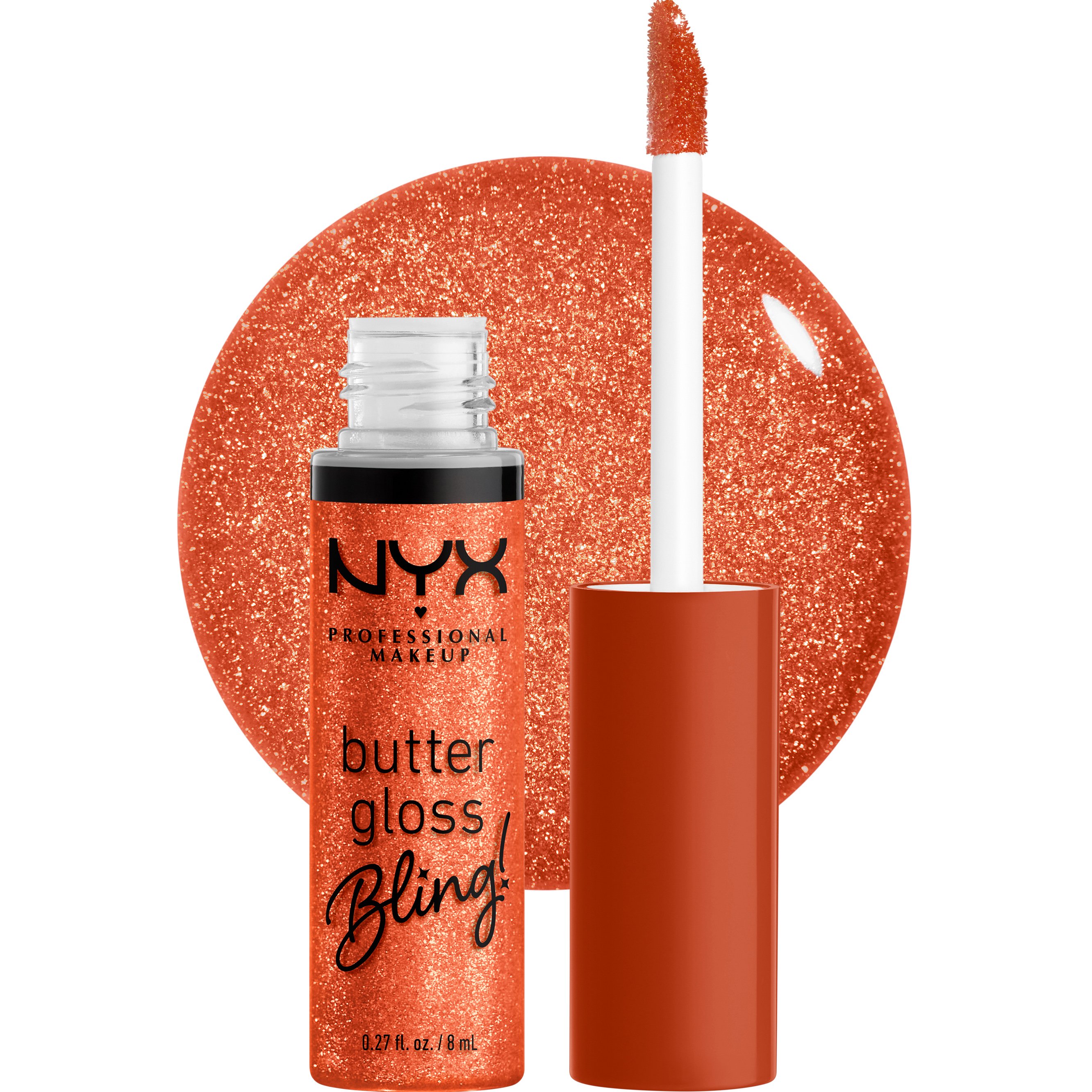 Nyx Professional Makeup Butter Gloss Bling! Απαλό & Μεταξένιο Lip Gloss για Λαμπερά Χείλη 8ml - 06 Shimmer Down
