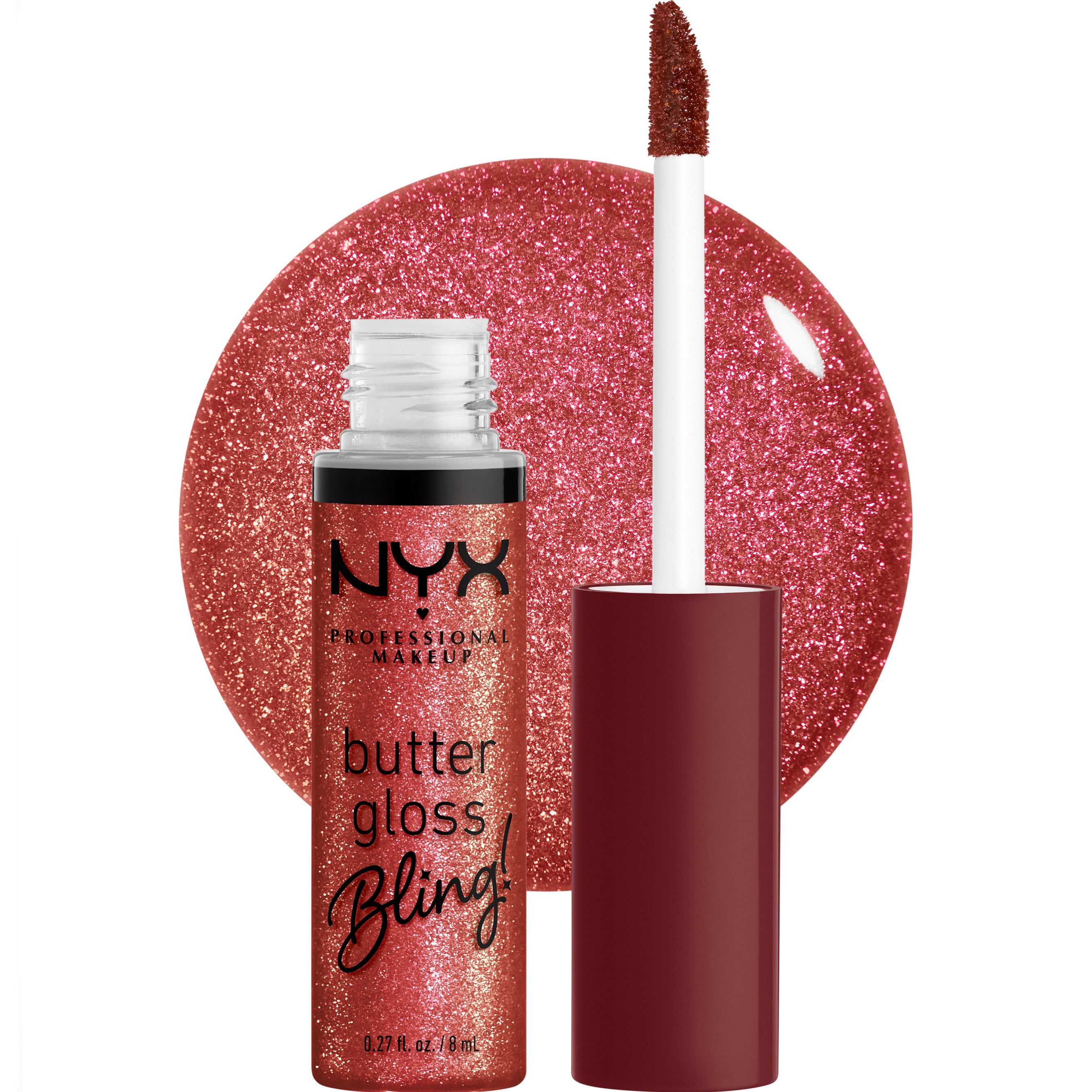 Nyx Professional Makeup Butter Gloss Bling! Απαλό & Μεταξένιο Lip Gloss για Λαμπερά Χείλη 8ml - 07 Big $pender